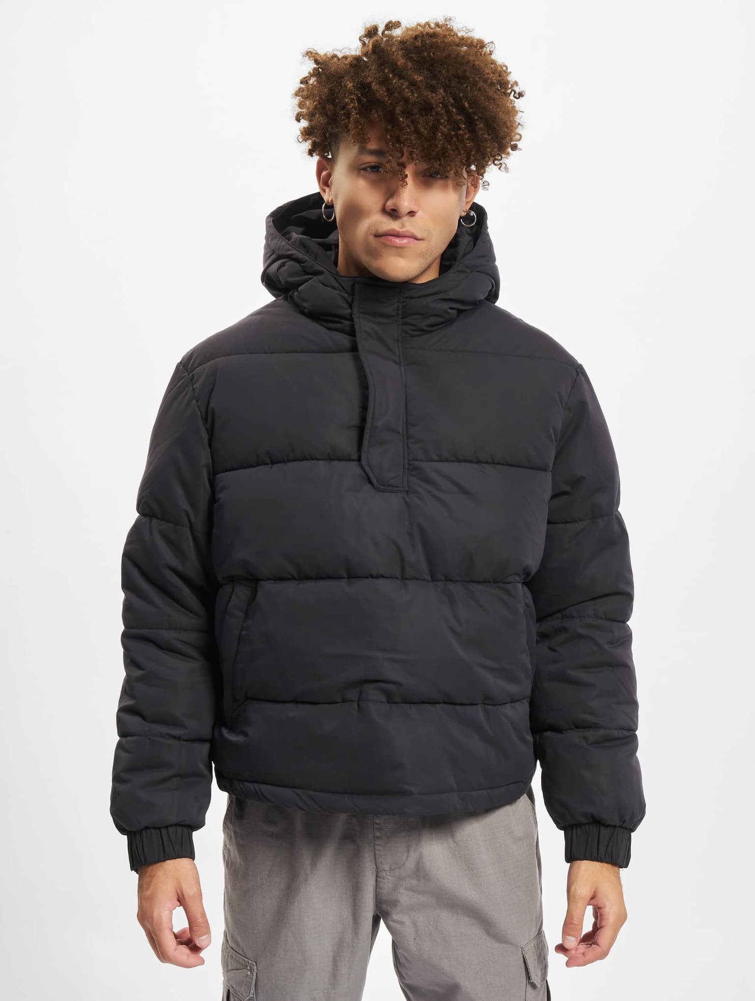 Urban Classics Hooded Cropped Pull Over Jacket – Bild 3