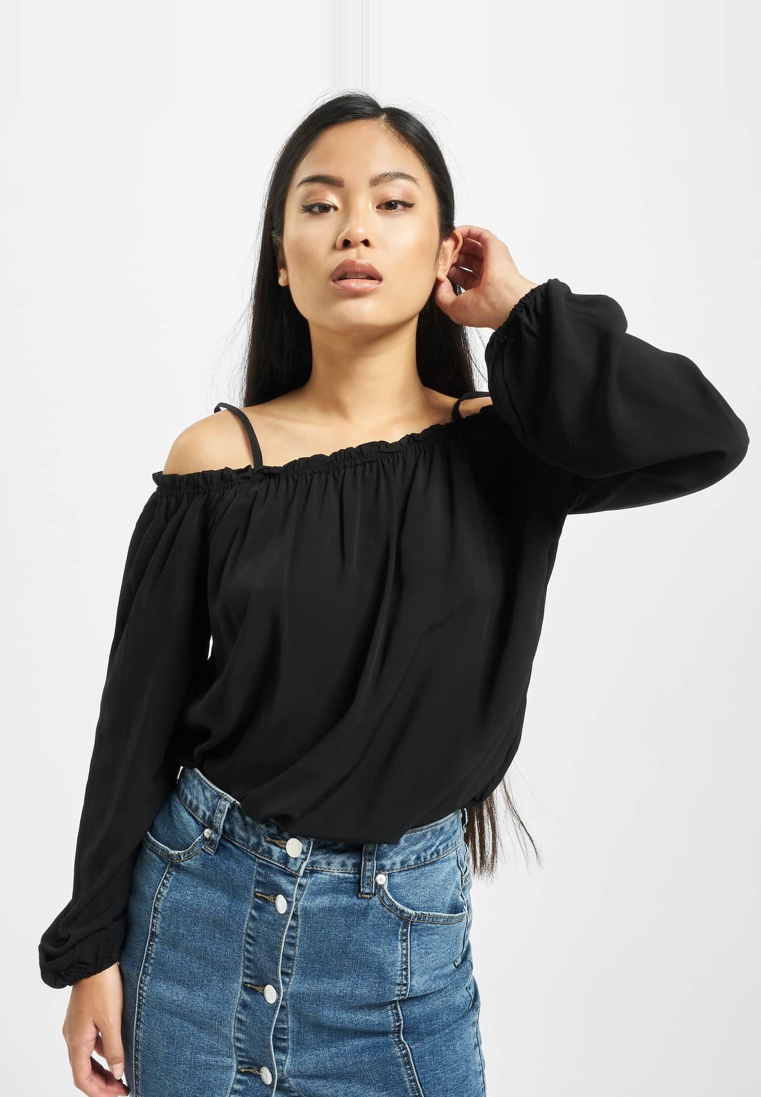 Urban Classics Cold Shoulder Blouse/Tunic