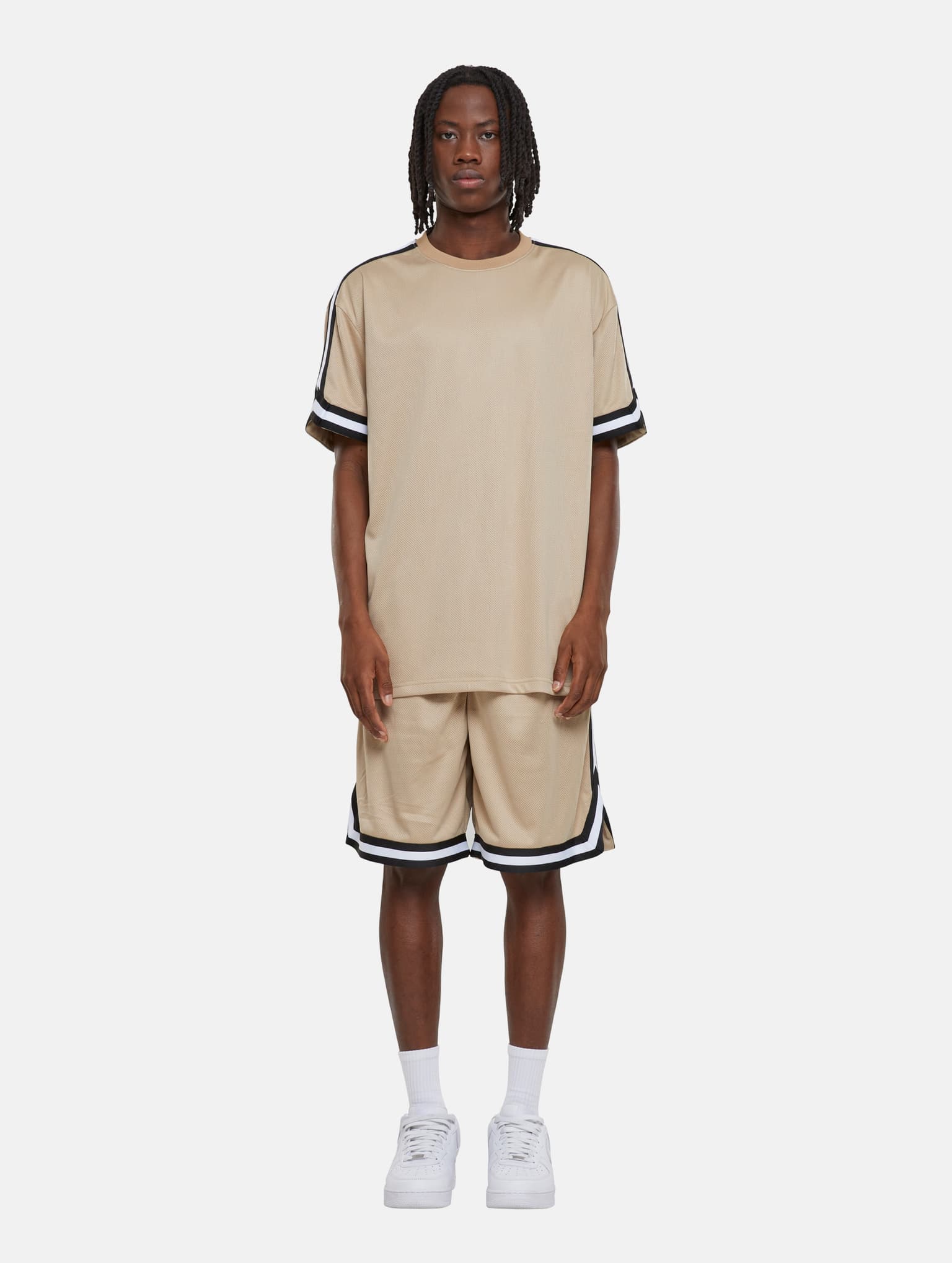 Urban Classics Oversized Stripes Mesh Tee – Bild 3