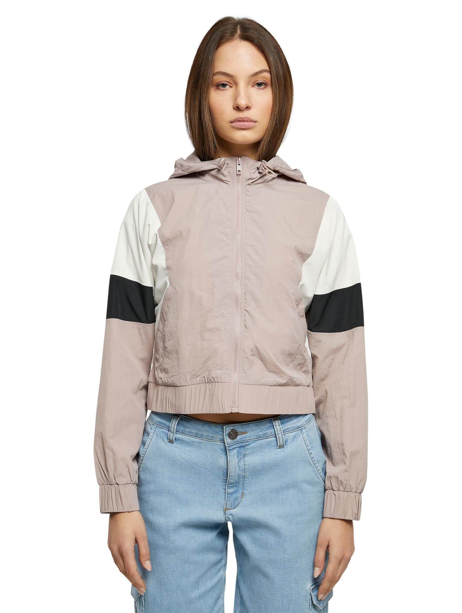 Urban Classics Ladies Short 3-Tone Crinkle Jacket – Bild 4