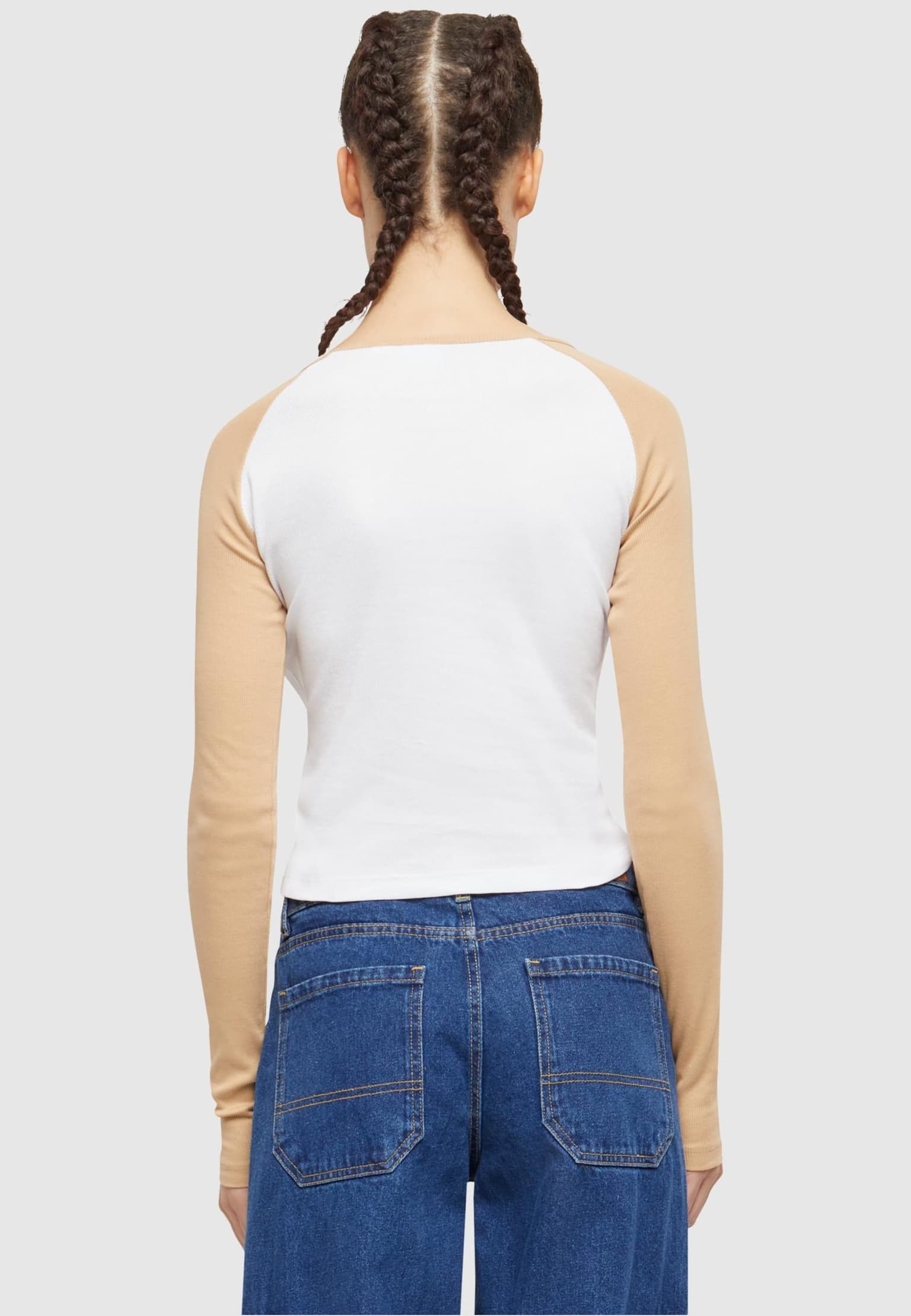 Karl Kani Varsity Crop Block Rib Longlseeve – Bild 2