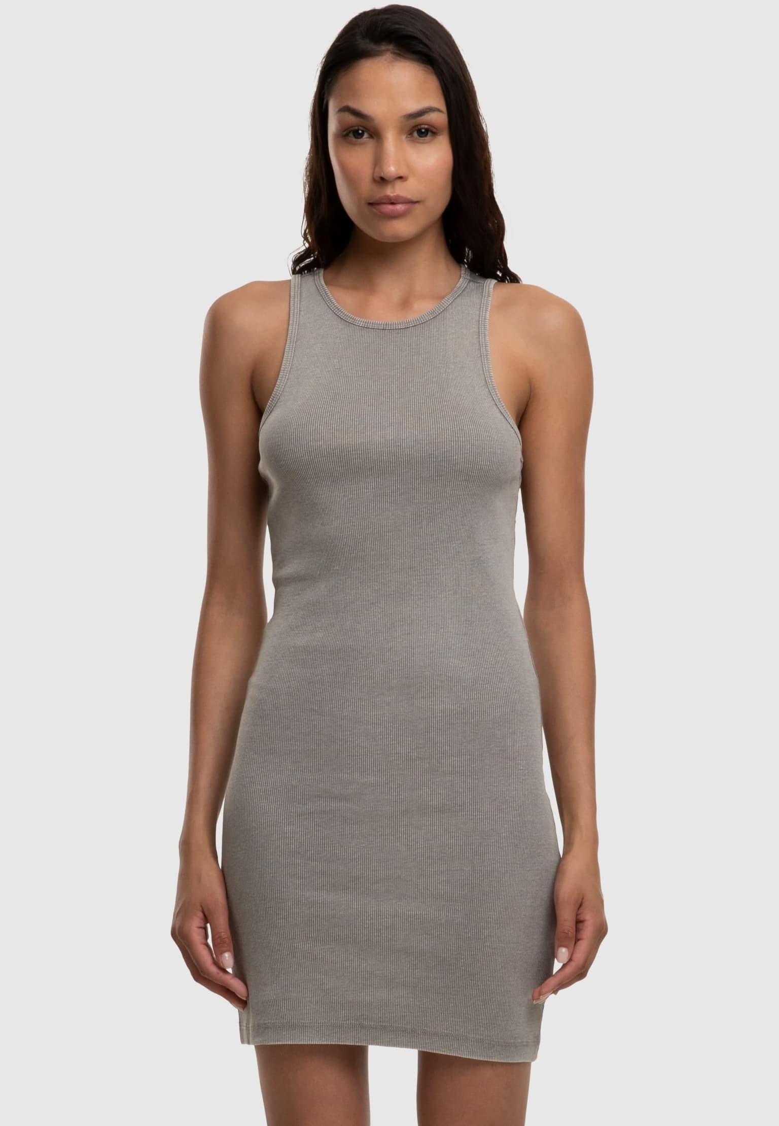 Urban Classics Ladies Washed Rib Jersey Dress – Bild 3
