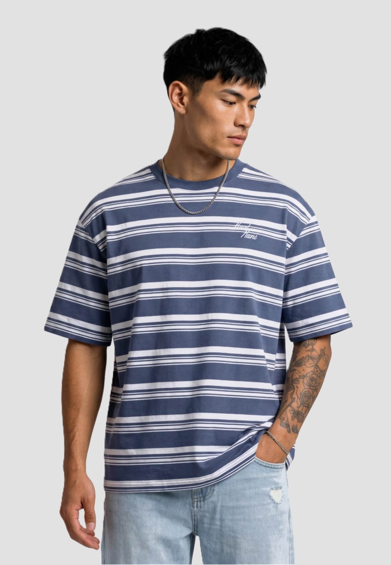 Karl Kani KK Script Stripe Boxy T-Shirt