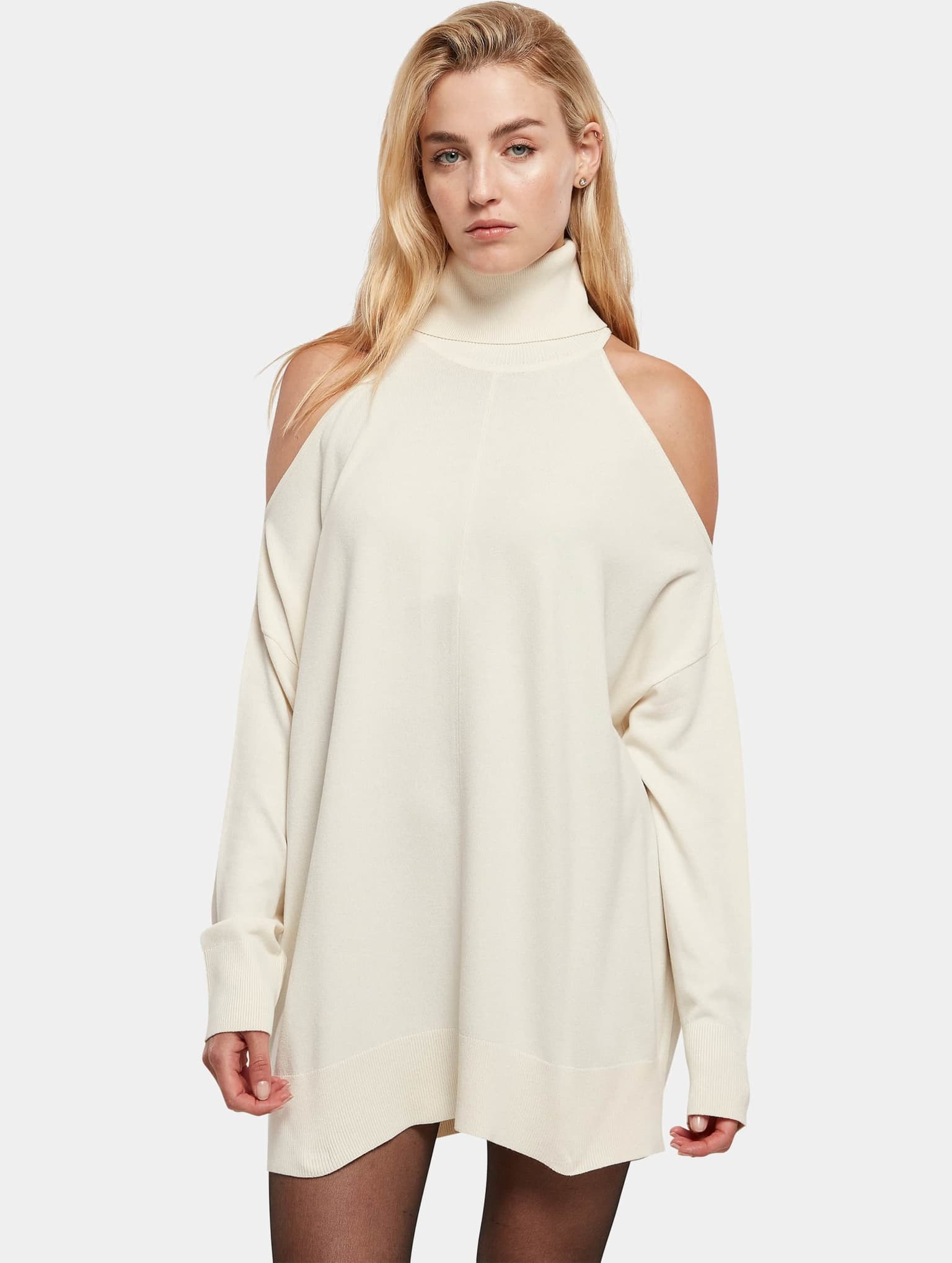 Urban Classics Ladies Cold Shoulder Turtelneck Sweater
