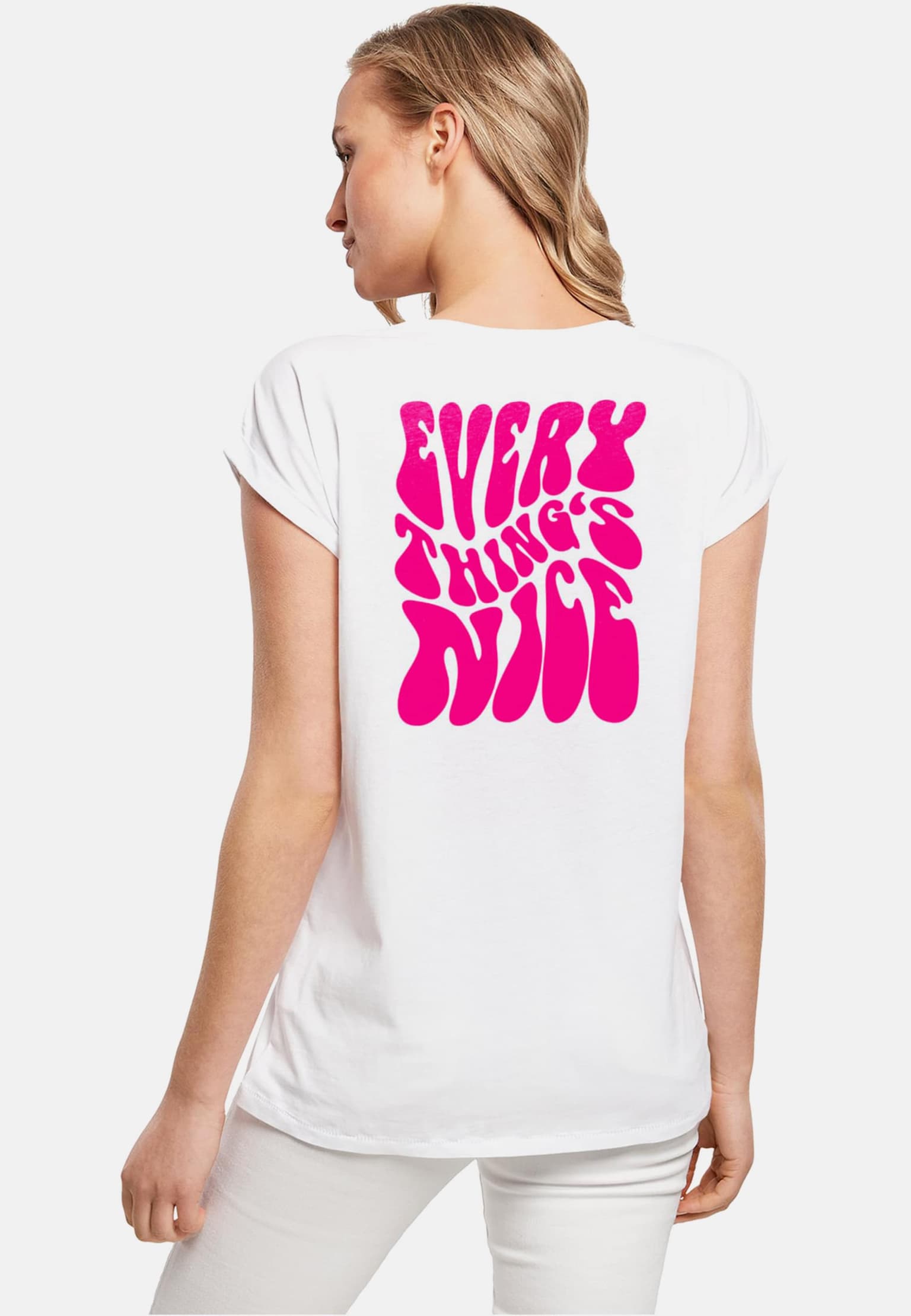 Miss Tee Everything Is Nice Ladies Extended Shoulder – Bild 2