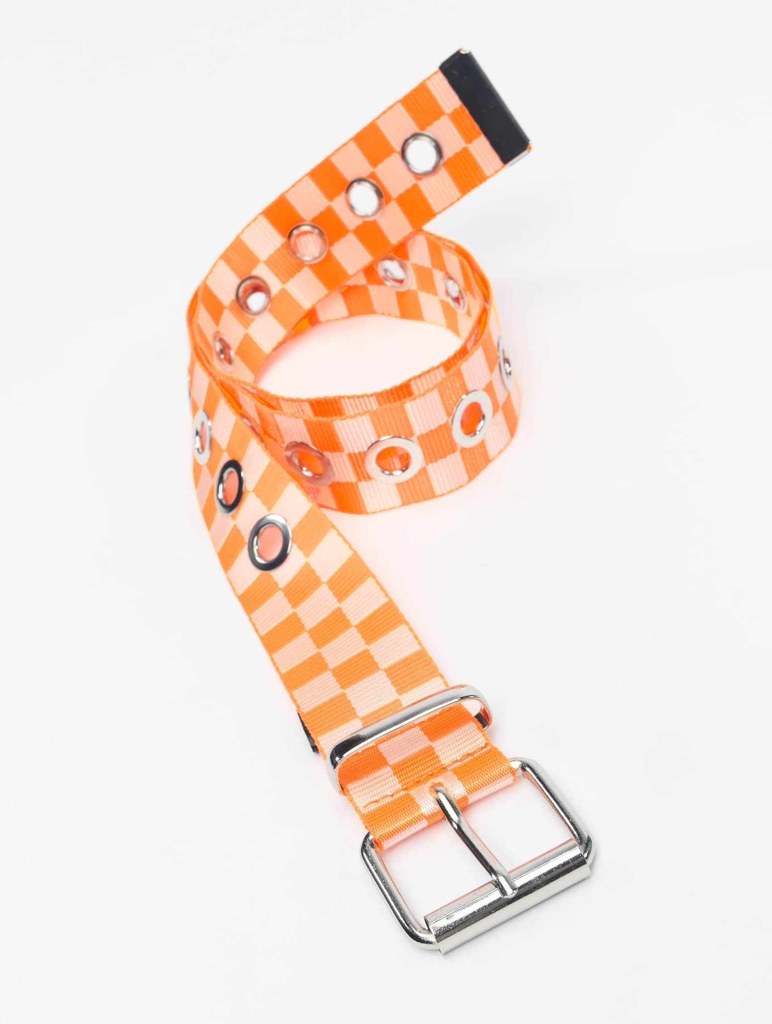 Urban Classics Checker Belt With Eyelets