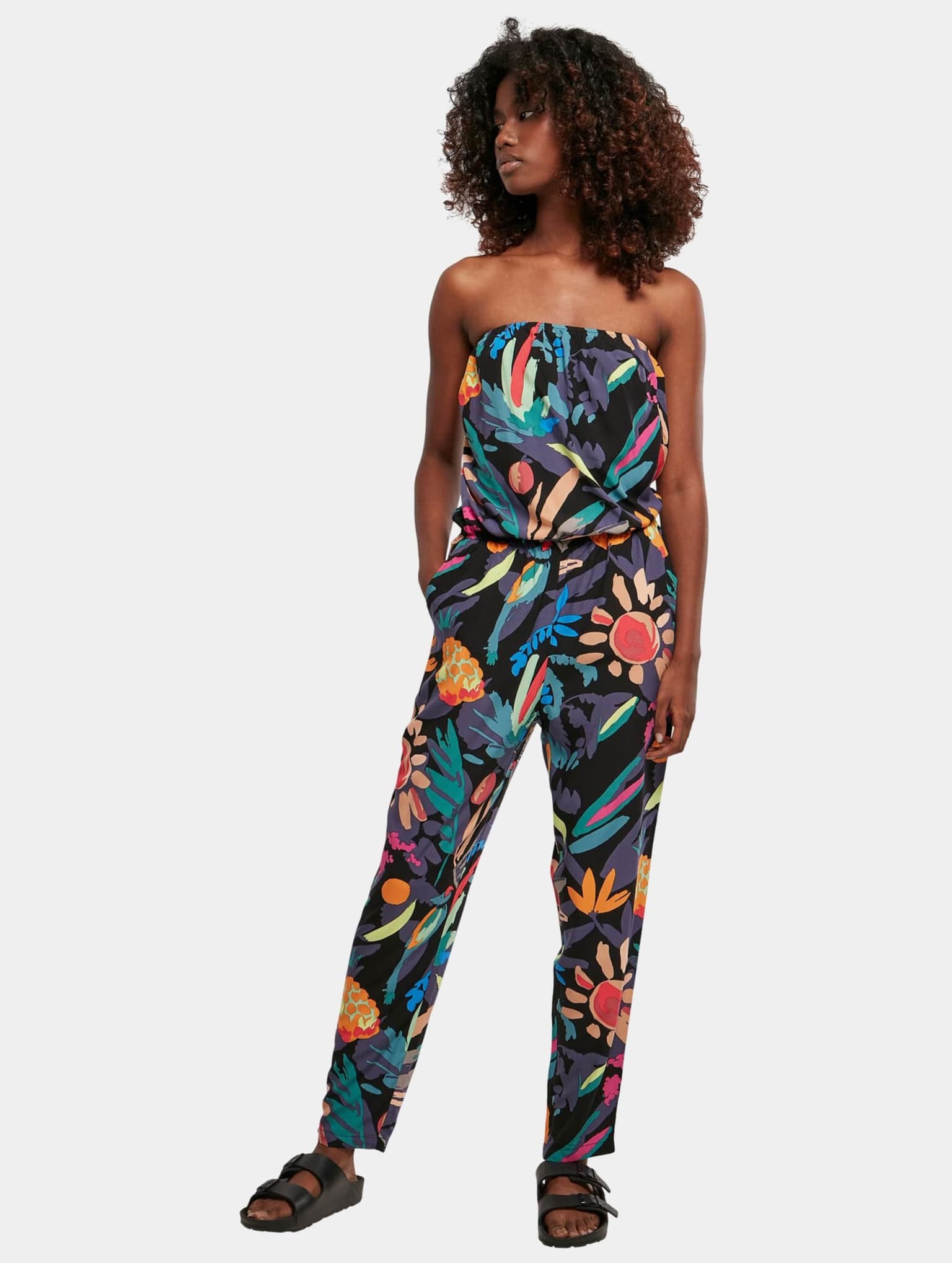 Urban Classics Ladies Viscose Bandeau Jumpsuit – Bild 4