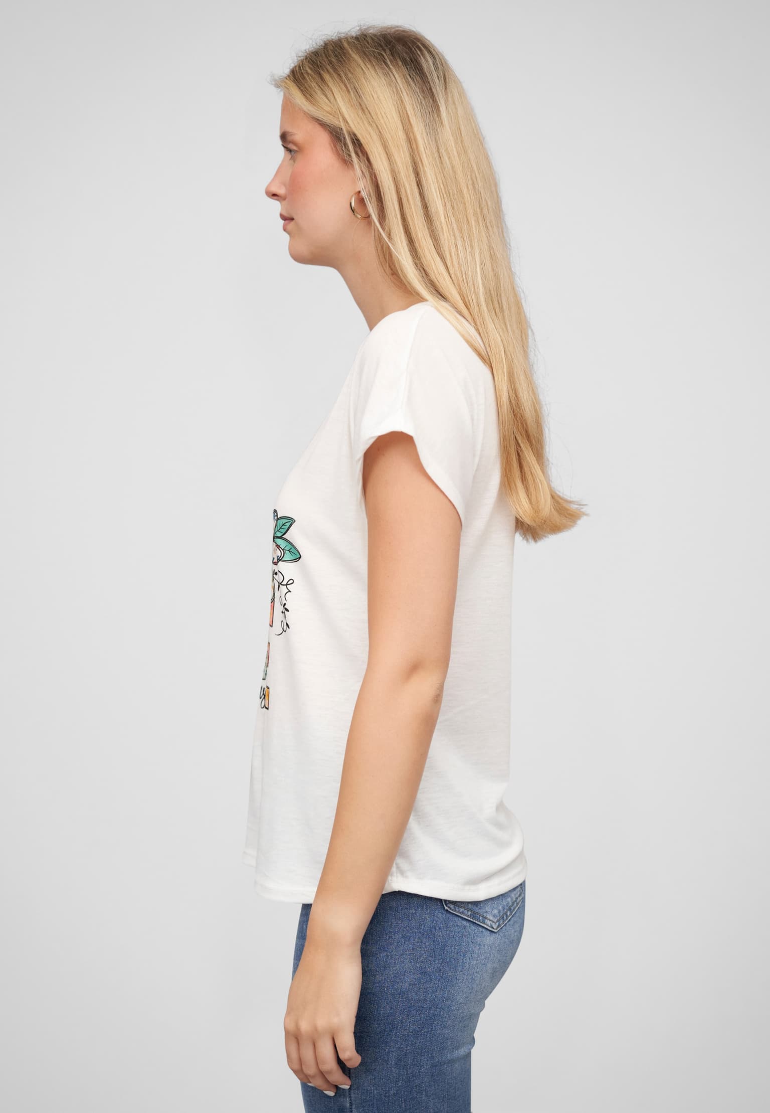 Cloud5ive Viskose T-Shirt mit Traumfänger-Blumen Print – Bild 3
