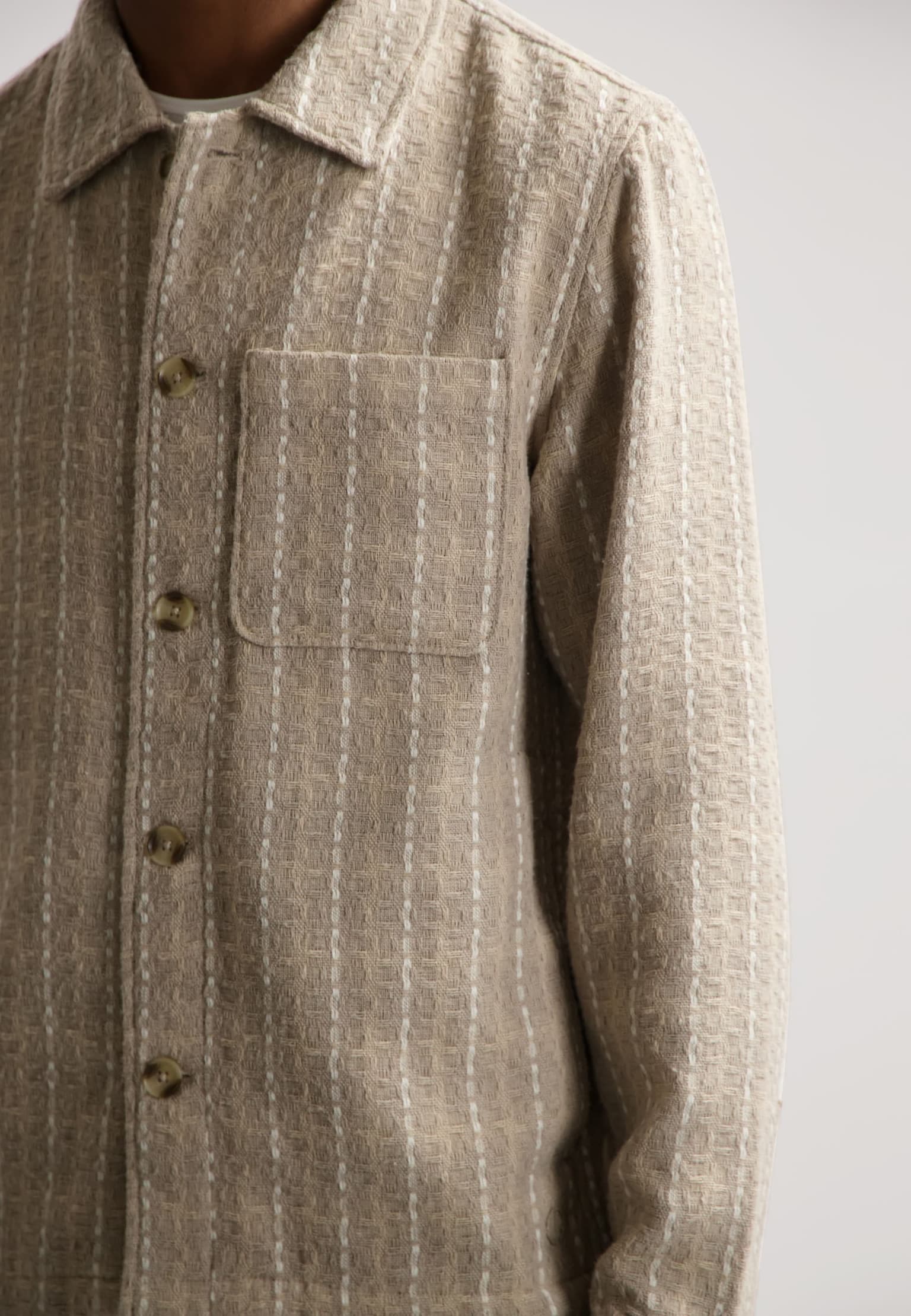 Dstrezzed Lino Check Overshirt – Bild 3