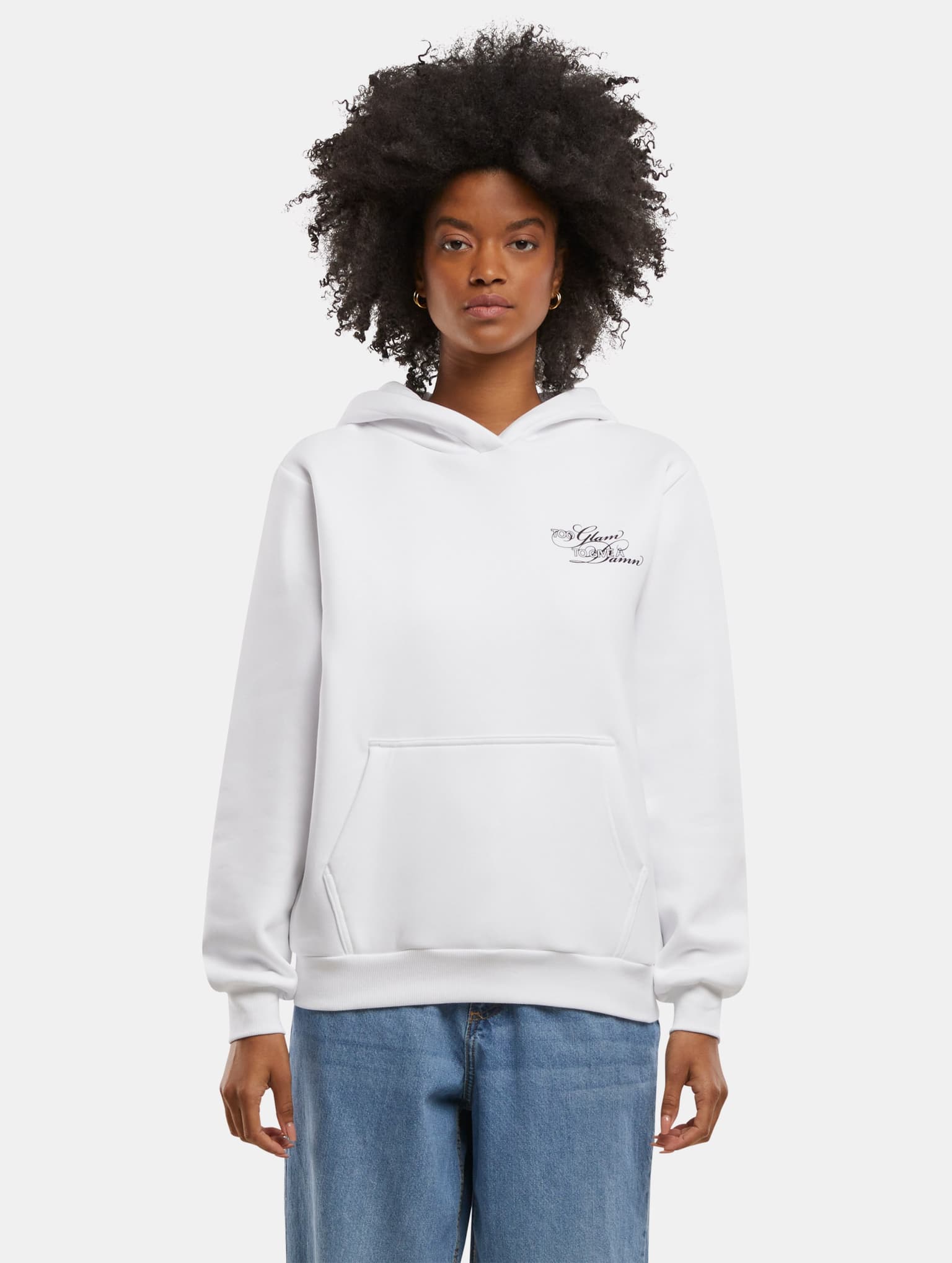 Miss Tee Give A Damn Ladies Fluffy Hoody – Bild 3