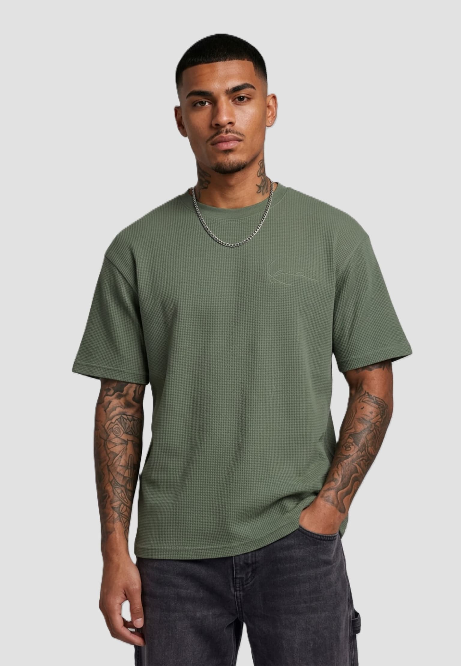 Karl Kani Signature Waffle Oversized T-Shirt
