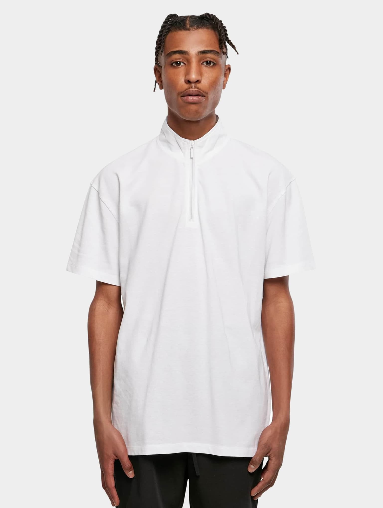 Urban Classics Boxy Zip Pique Tee