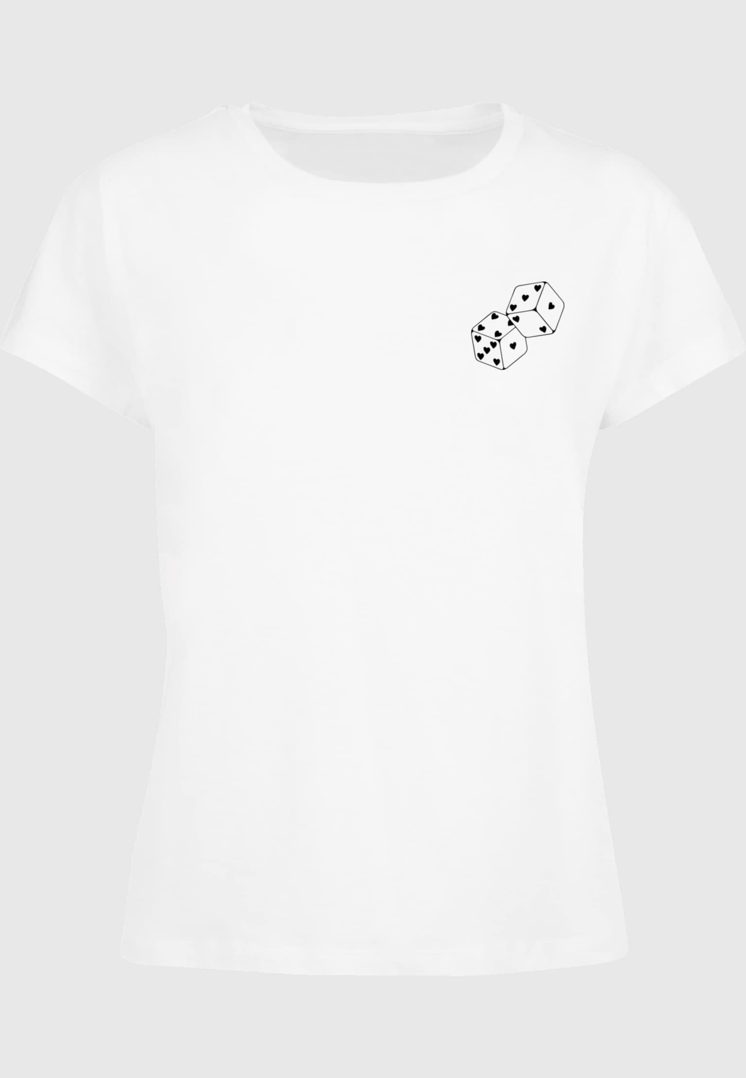 Merchcode Ladies Hugs & Love - Heart Dice Box Tee – Bild 3