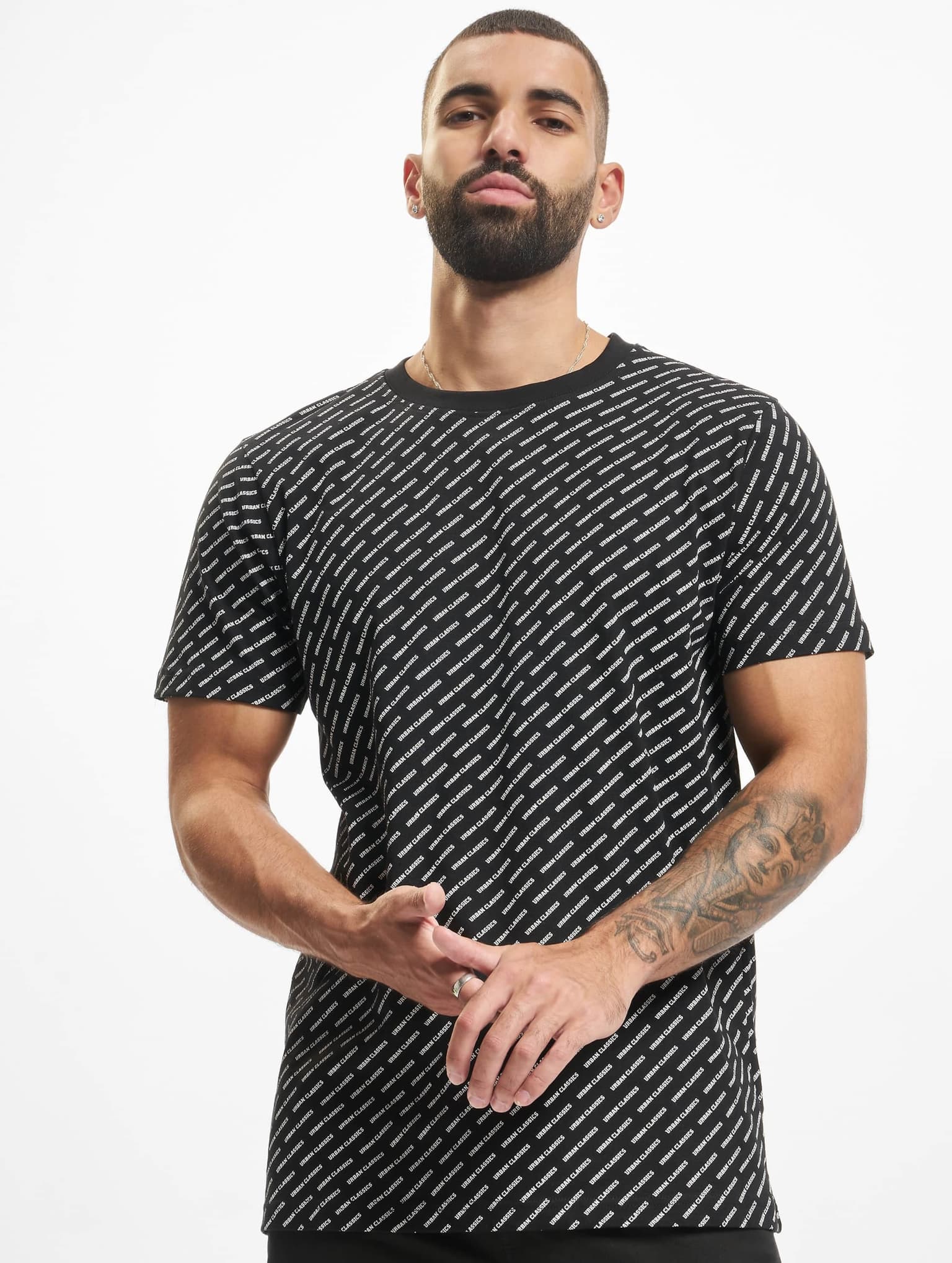 Urban Classics Allover Logo Tee