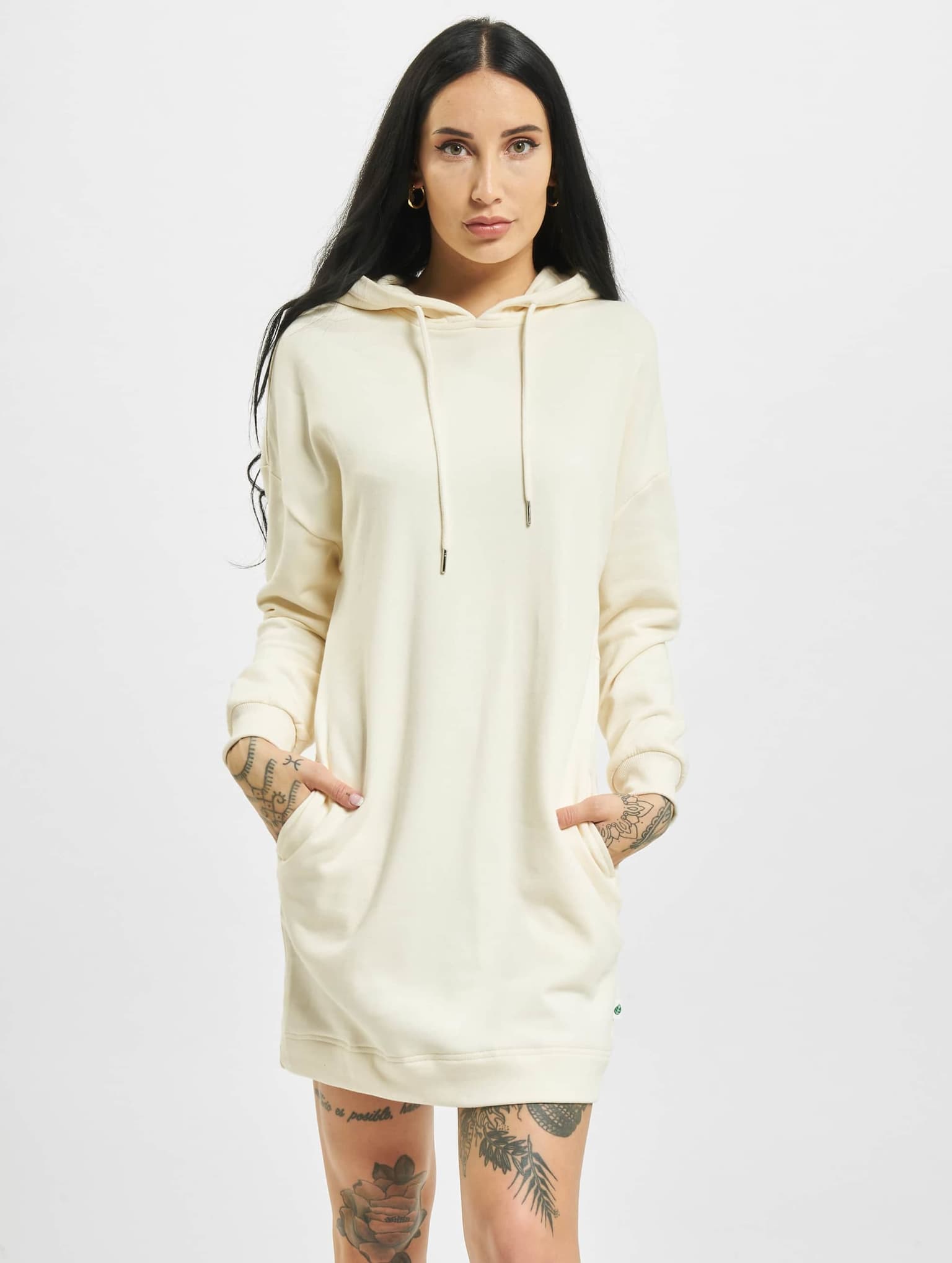 Urban Classics Ladies Essentials Oversized Terry Hoody Dress – Bild 3