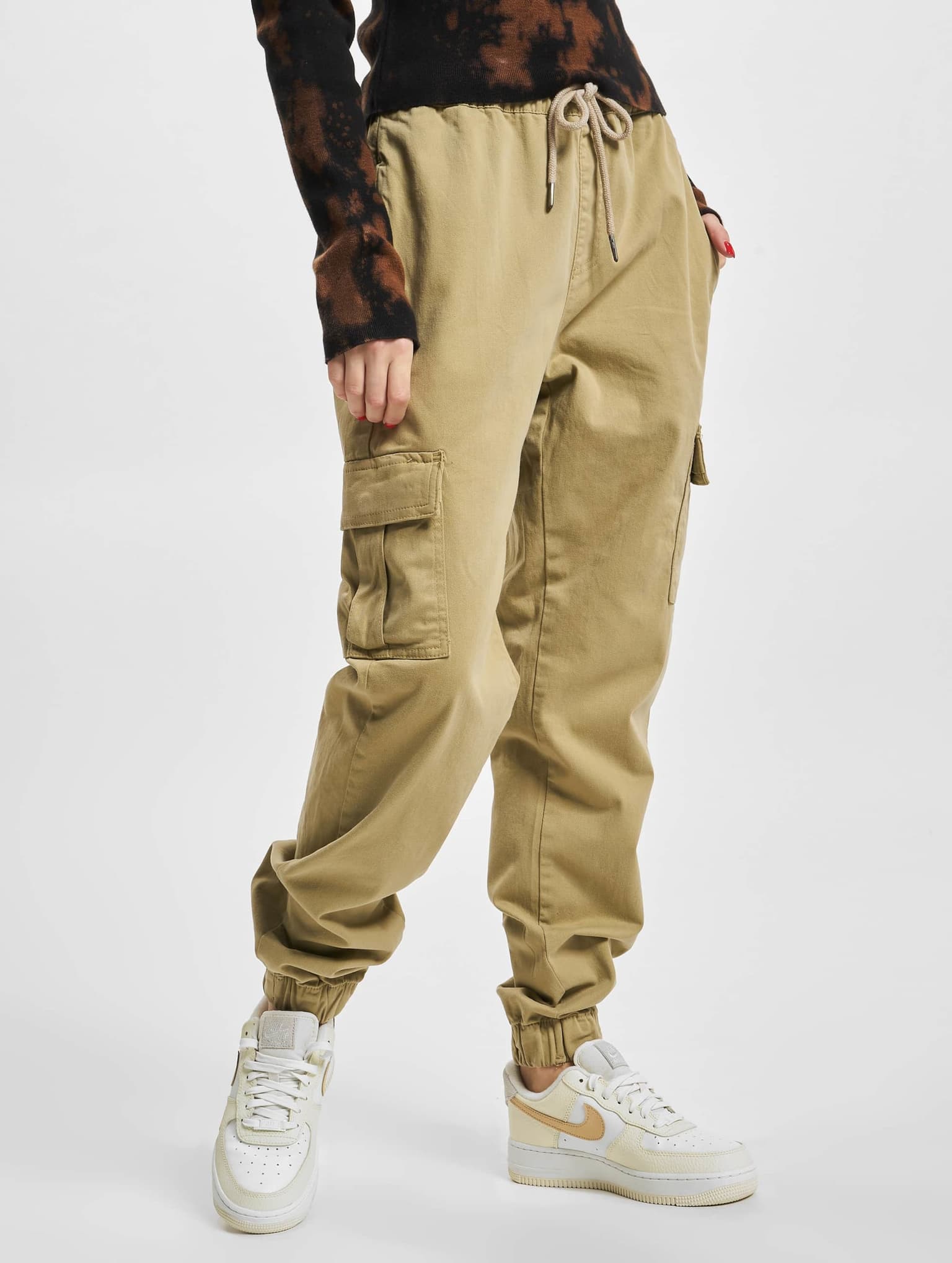 Urban Classics Ladies High Waist Cargo Comfort Jogging Pants