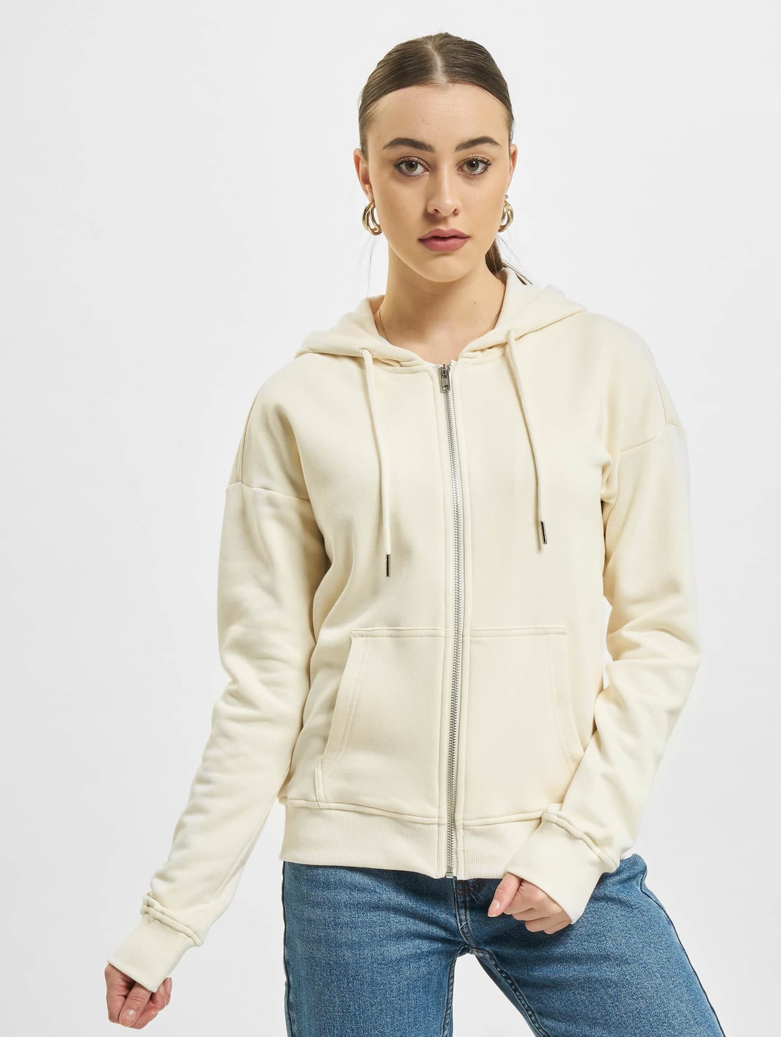 Urban Classics Ladies Essentials Terry Zip Hoody – Bild 3