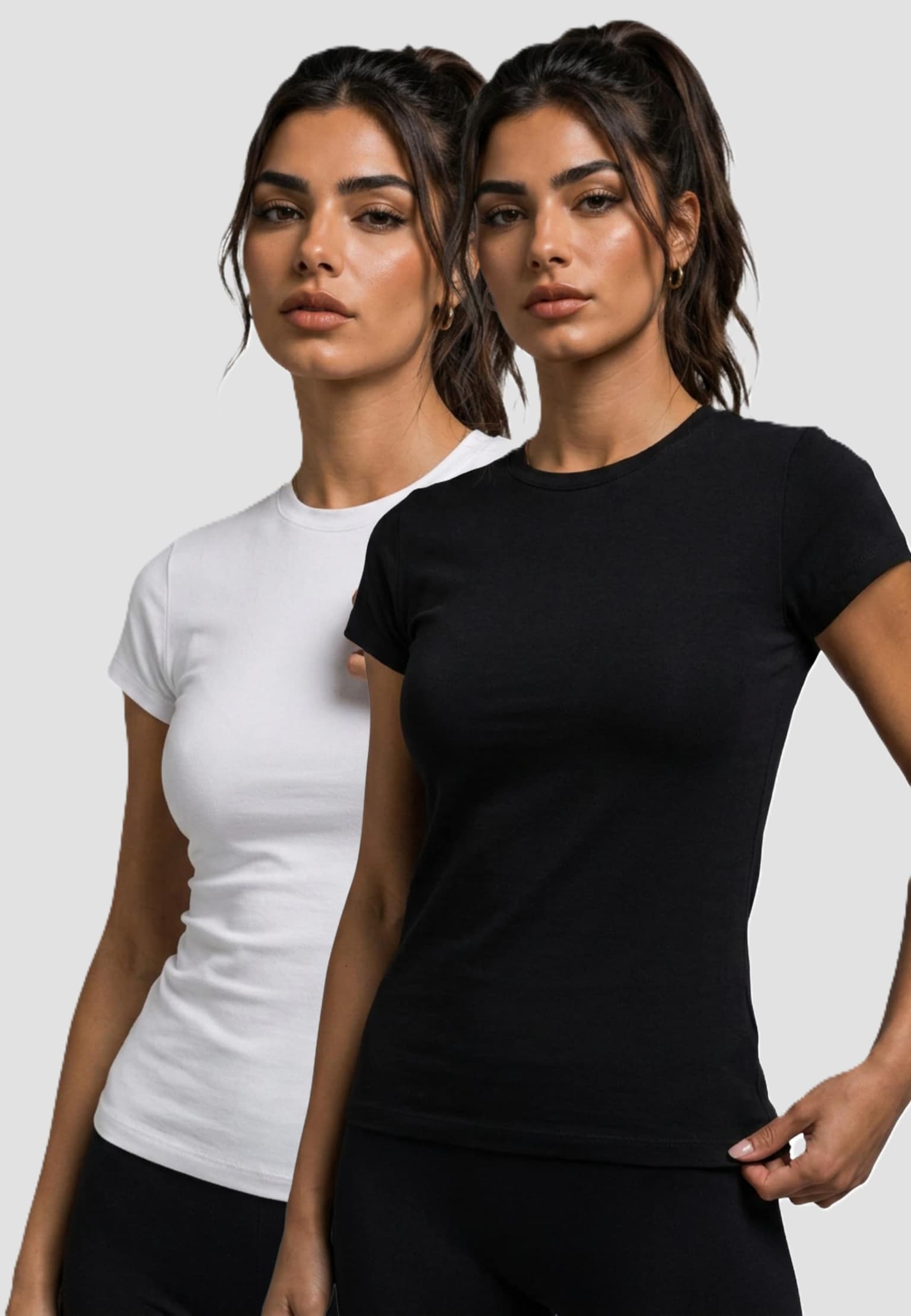 Urban Classics Ladies Short Slim Tee 2-Pack