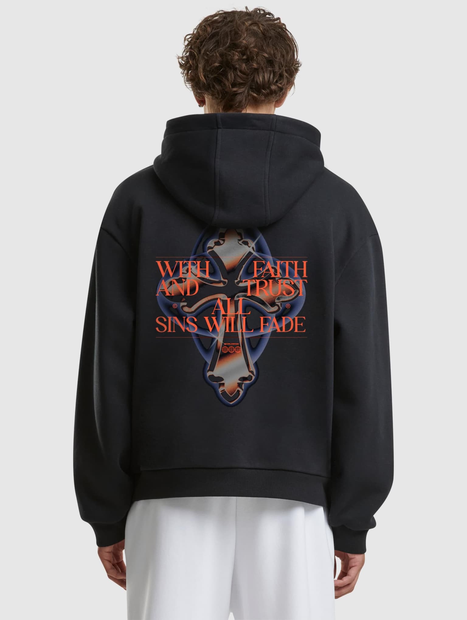 Mister Tee Faith And Trust Fluffy Hoody – Bild 2