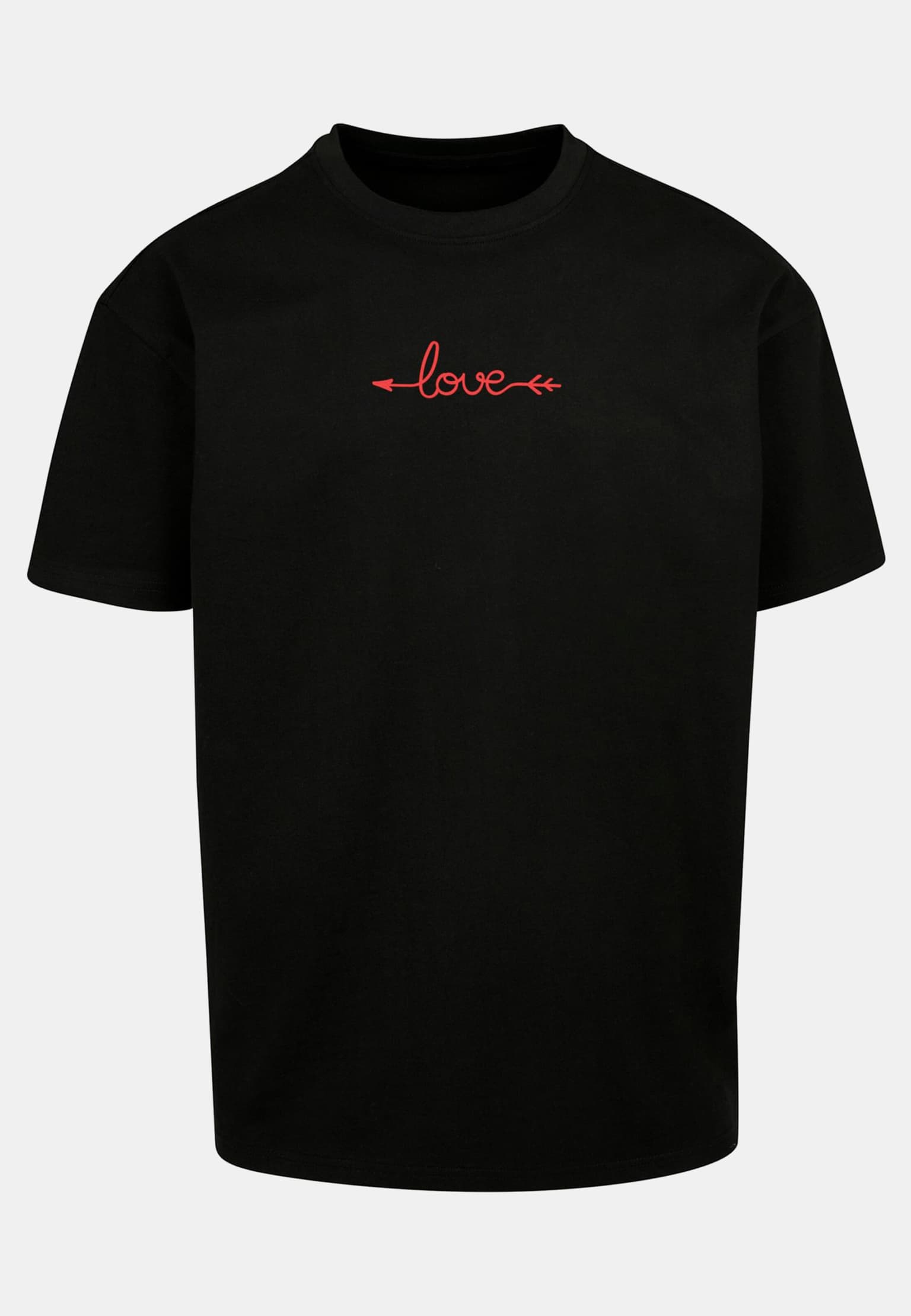 Merchcode Hugs & Love - Arrow Heavy Oversize Tee – Bild 3