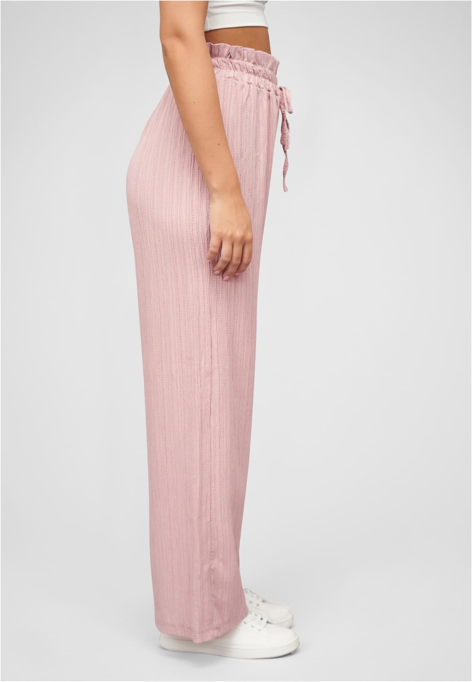 Cloud5ive Sommer Hose mit weitem Beinschnitt und Strukturstoff – Bild 4