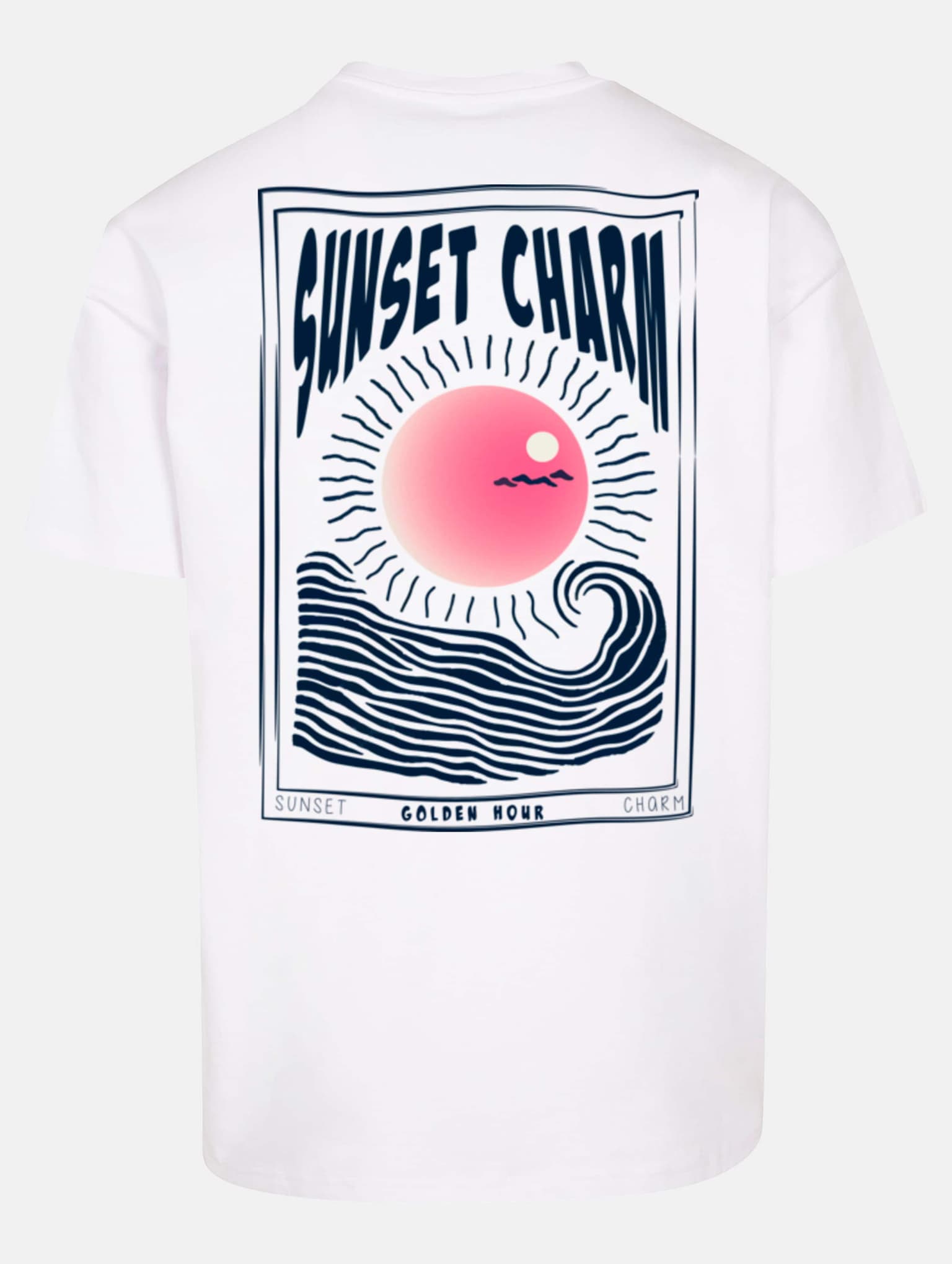 Merchcode Sunset Charm Oversized T-shirt – Bild 4