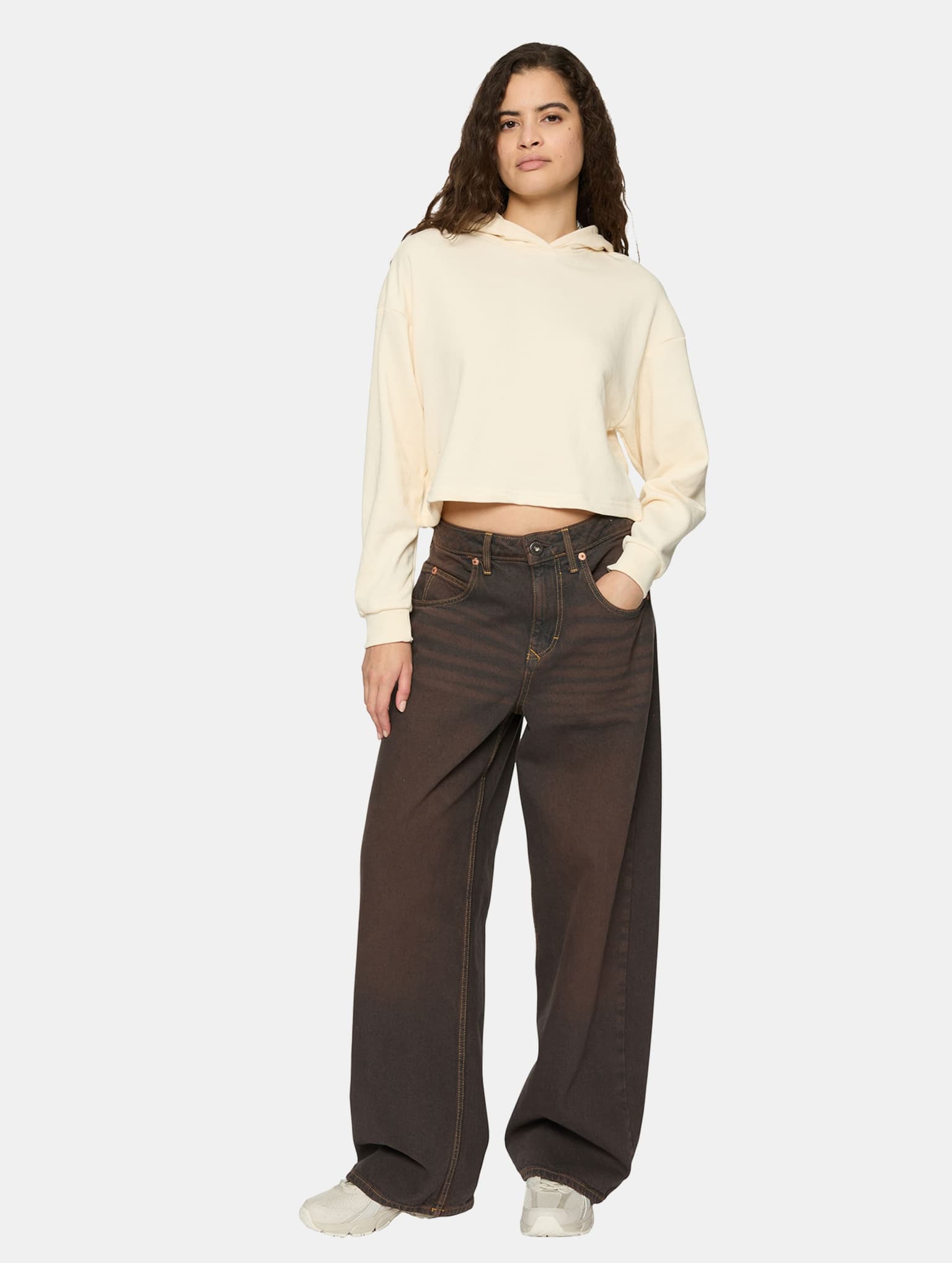 Urban Classics Ladies Oversized Cropped Light Terry Hoodie – Bild 3