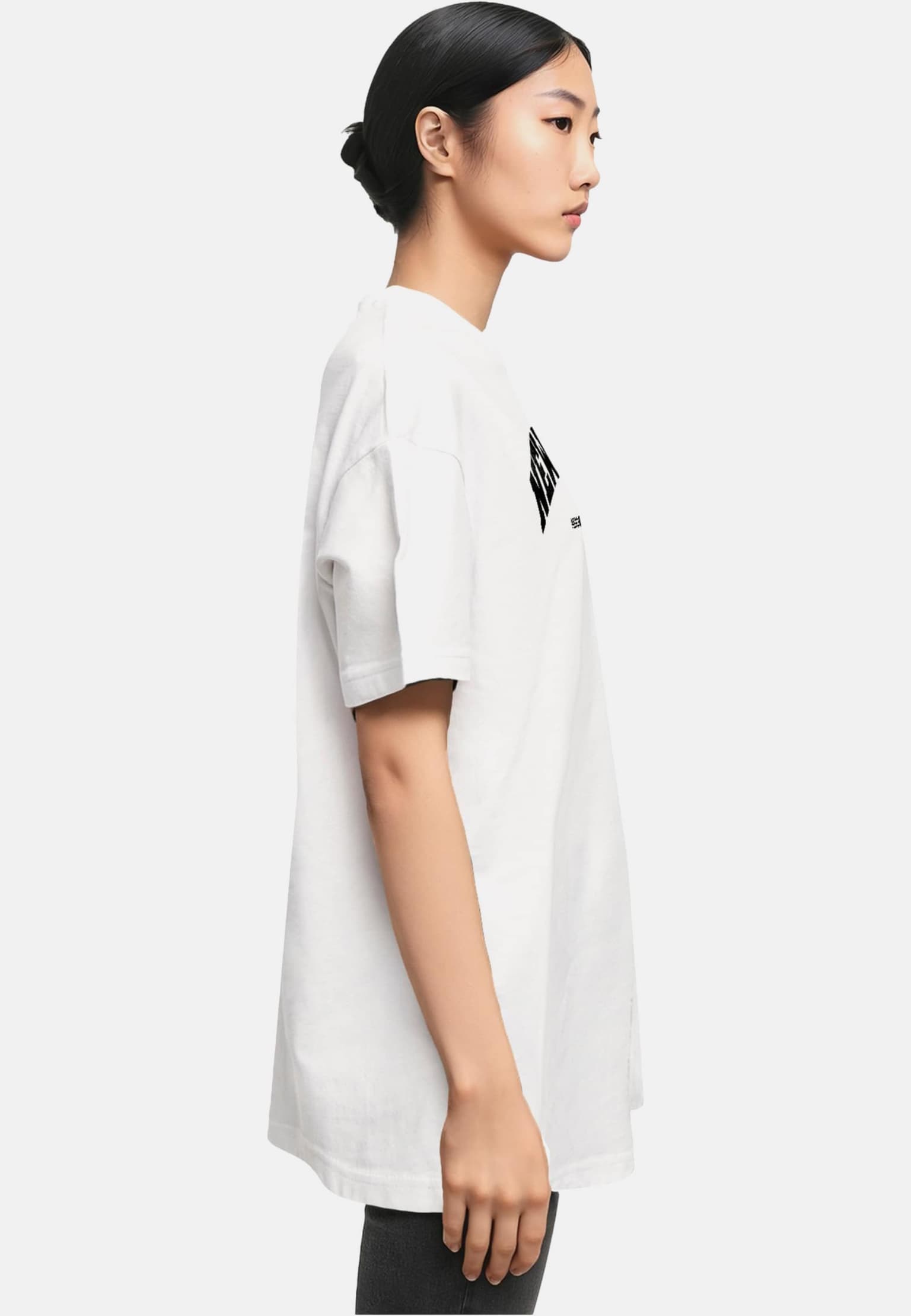 Merchcode Ladies New York Wording - Oversized Boyfriend Tee – Bild 4
