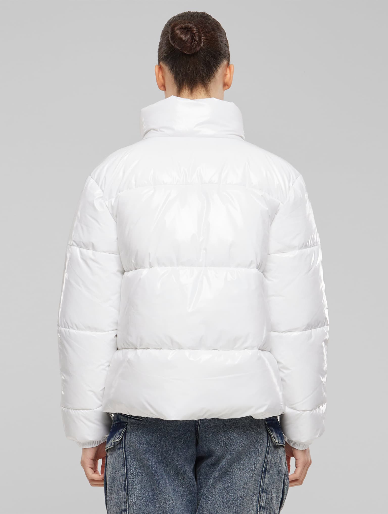 Urban Classics Ladies Essentials Short Shiny Puffer Jacket – Bild 2