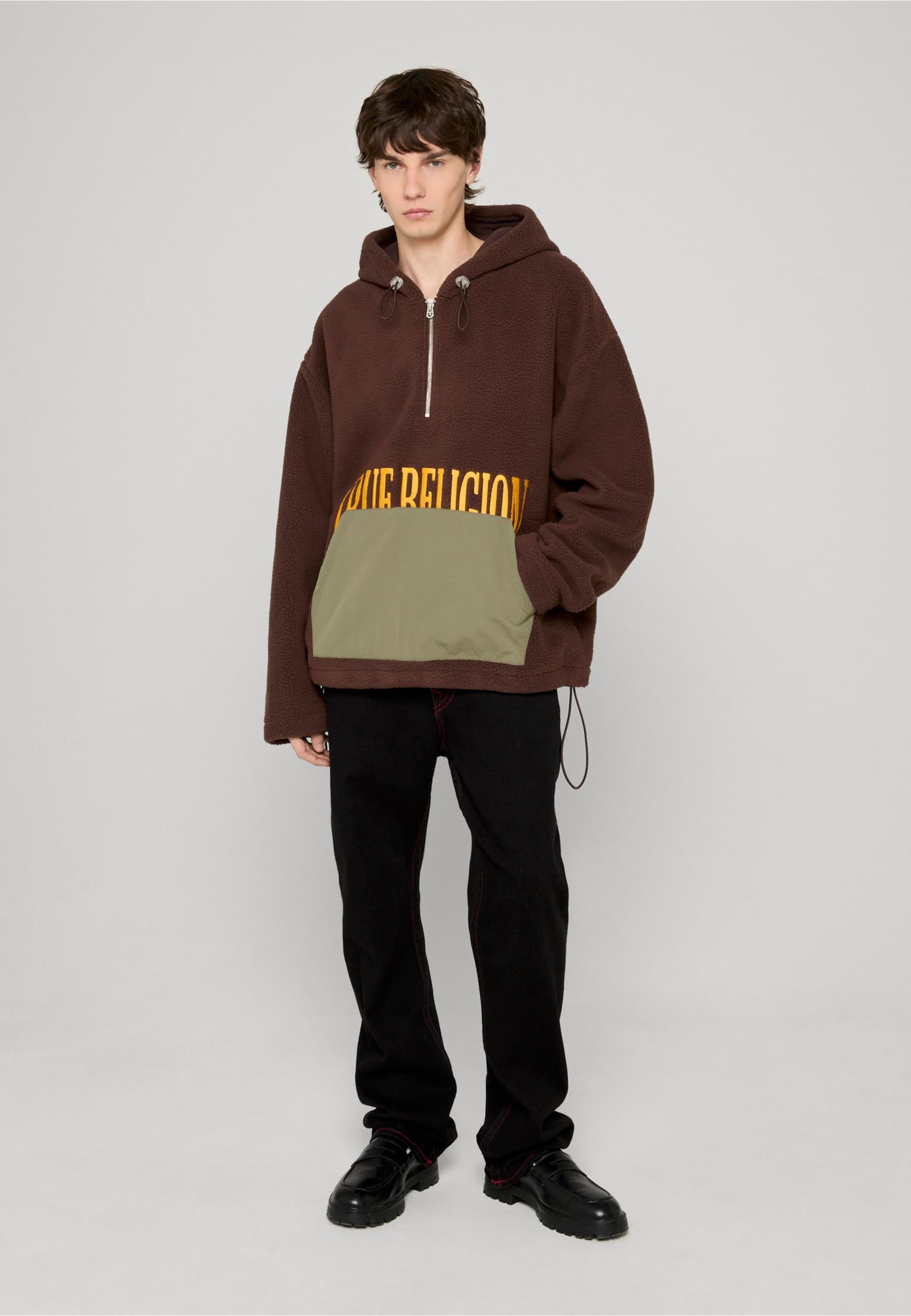 True Religion FLEECE HALF ZIP HOODIE – Bild 3