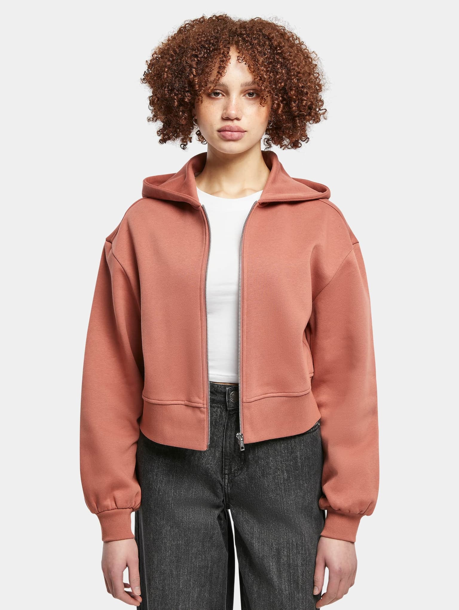 Urban Classics Ladies Short Oversized Zip Jacket
