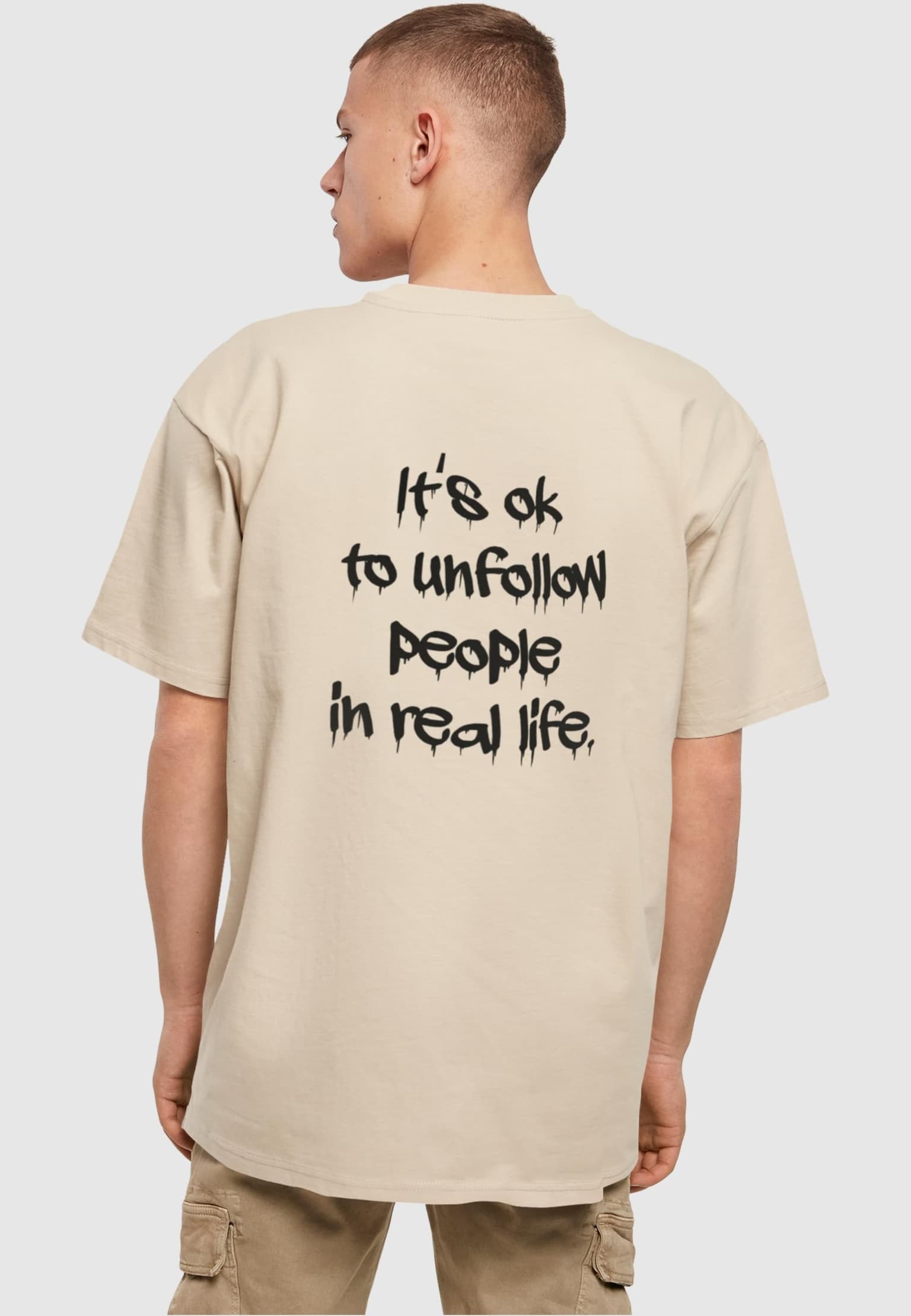 Merchcode Unfollow front X Oversize Tee – Bild 2