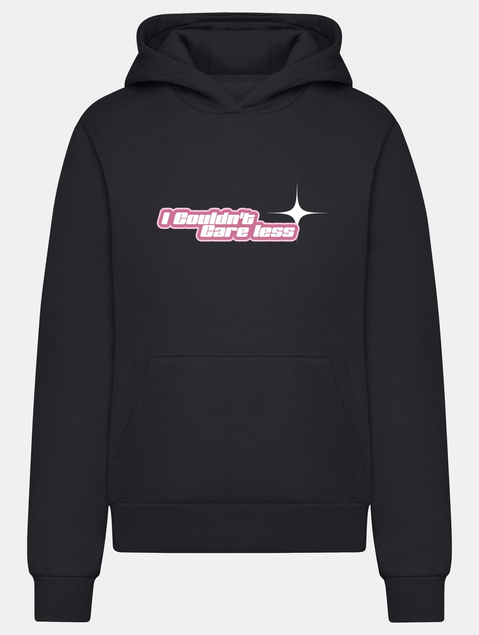 Miss Tee Couldn't Care Less Ladies Fluffy Hoody – Bild 3