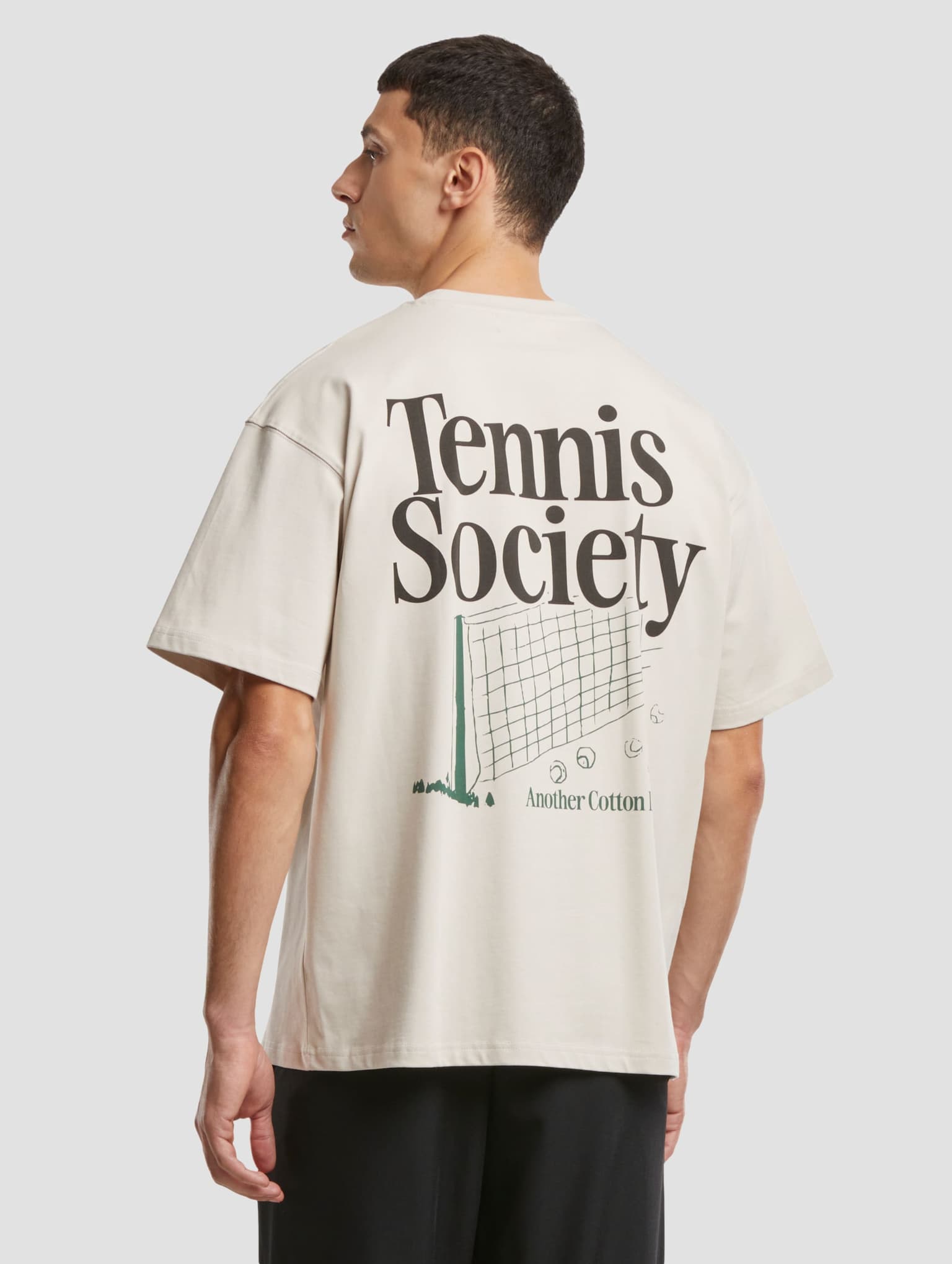 Another Cotton Lab Tennis Society Oversized T-Shirt – Bild 2