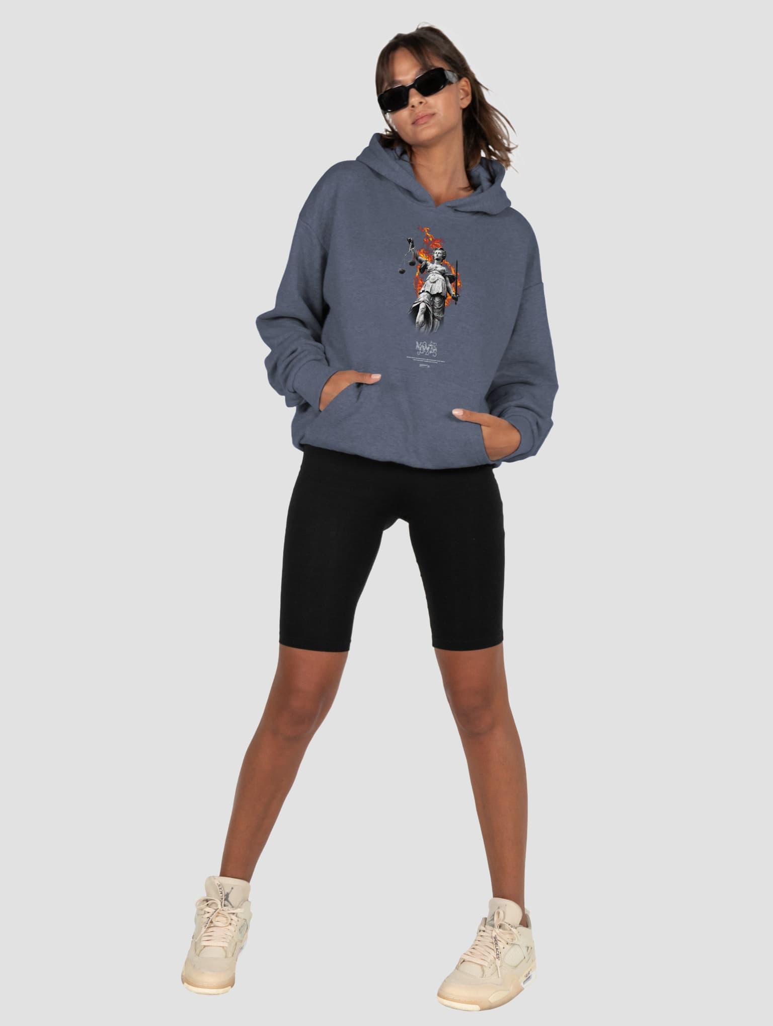 MJ Gonzales Justitia x Ladies Heavy Oversized Hoody – Bild 4