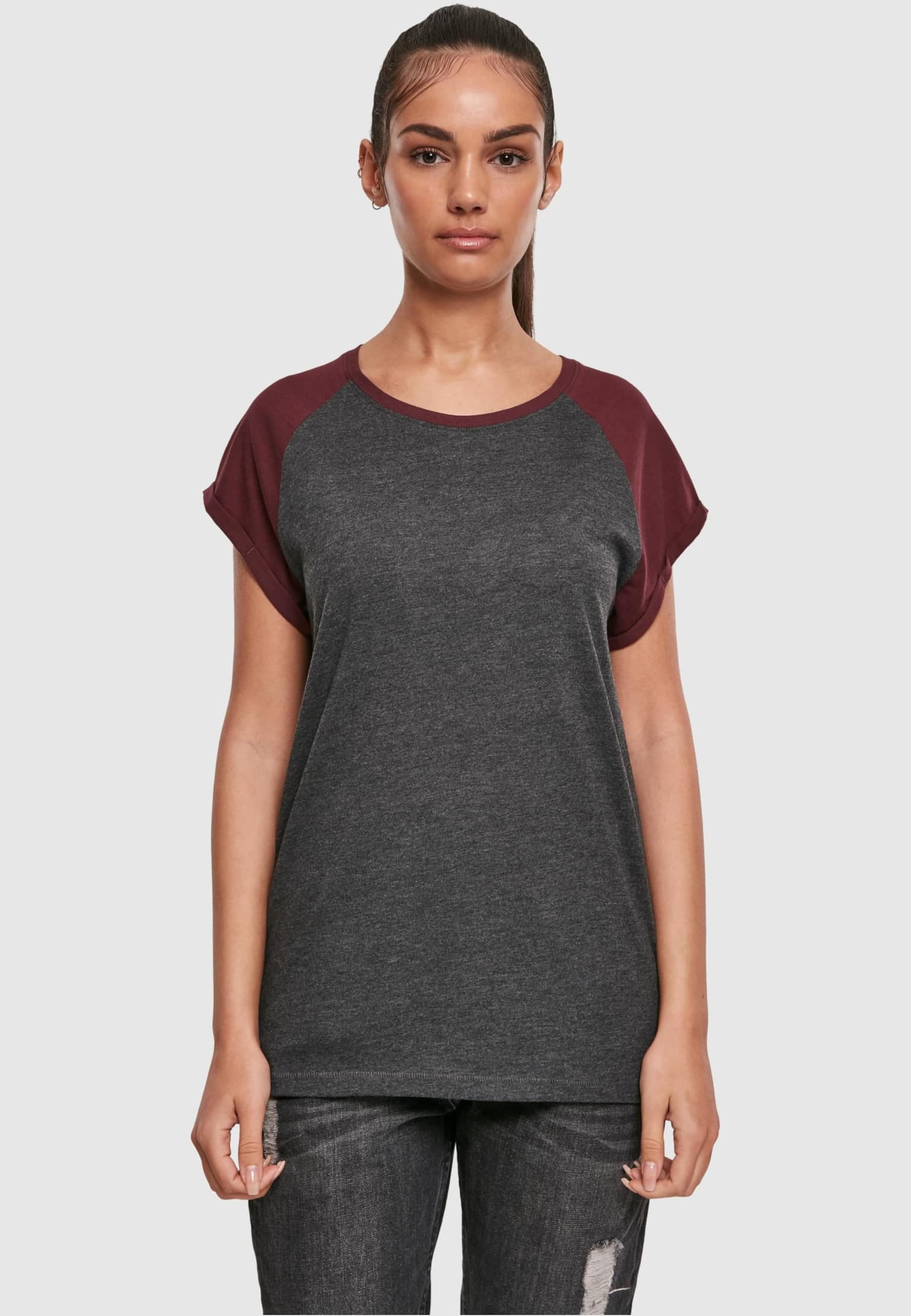 Urban Classics Ladies Contrast Raglan Tee – Bild 3
