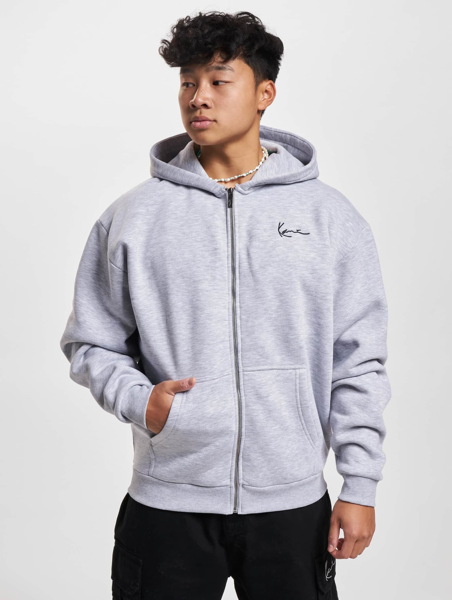 Karl Kani KM-ZH011-013-03 Chest Signature Essential Zip Hoodie – Bild 3