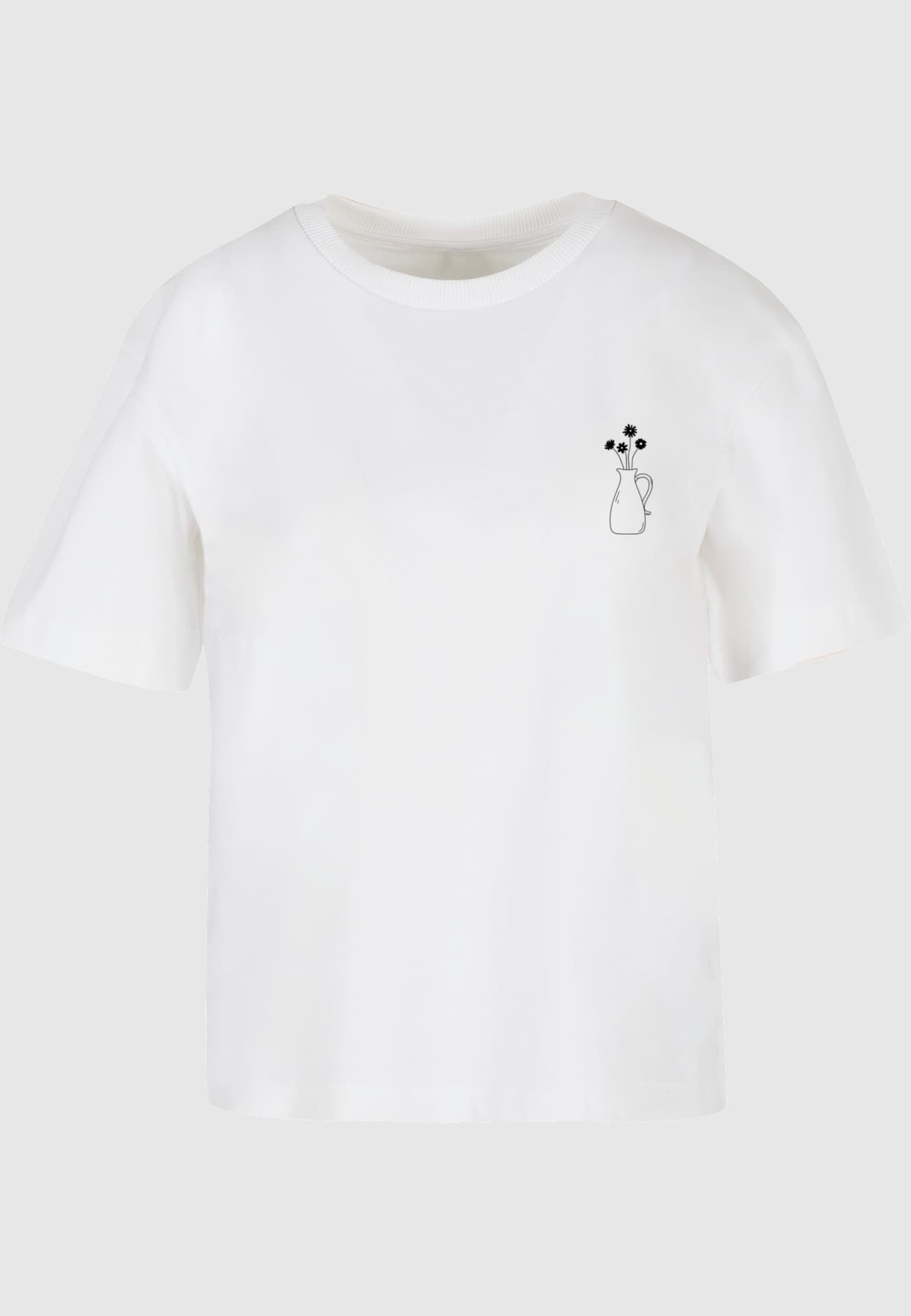 Merchcode Ladies Vase And Flowers Tee – Bild 3