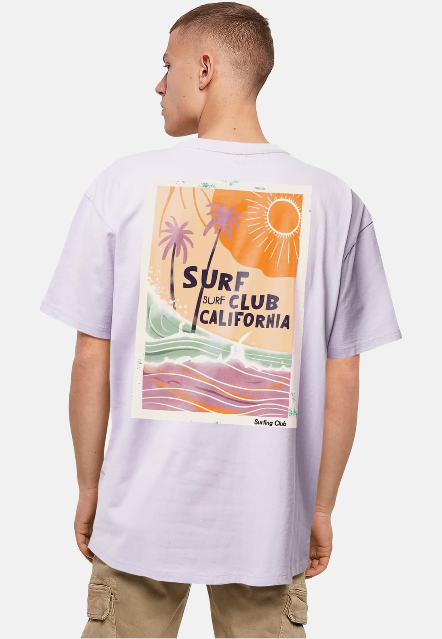 Merchcode Surf Club California Oversized T-shirt – Bild 2