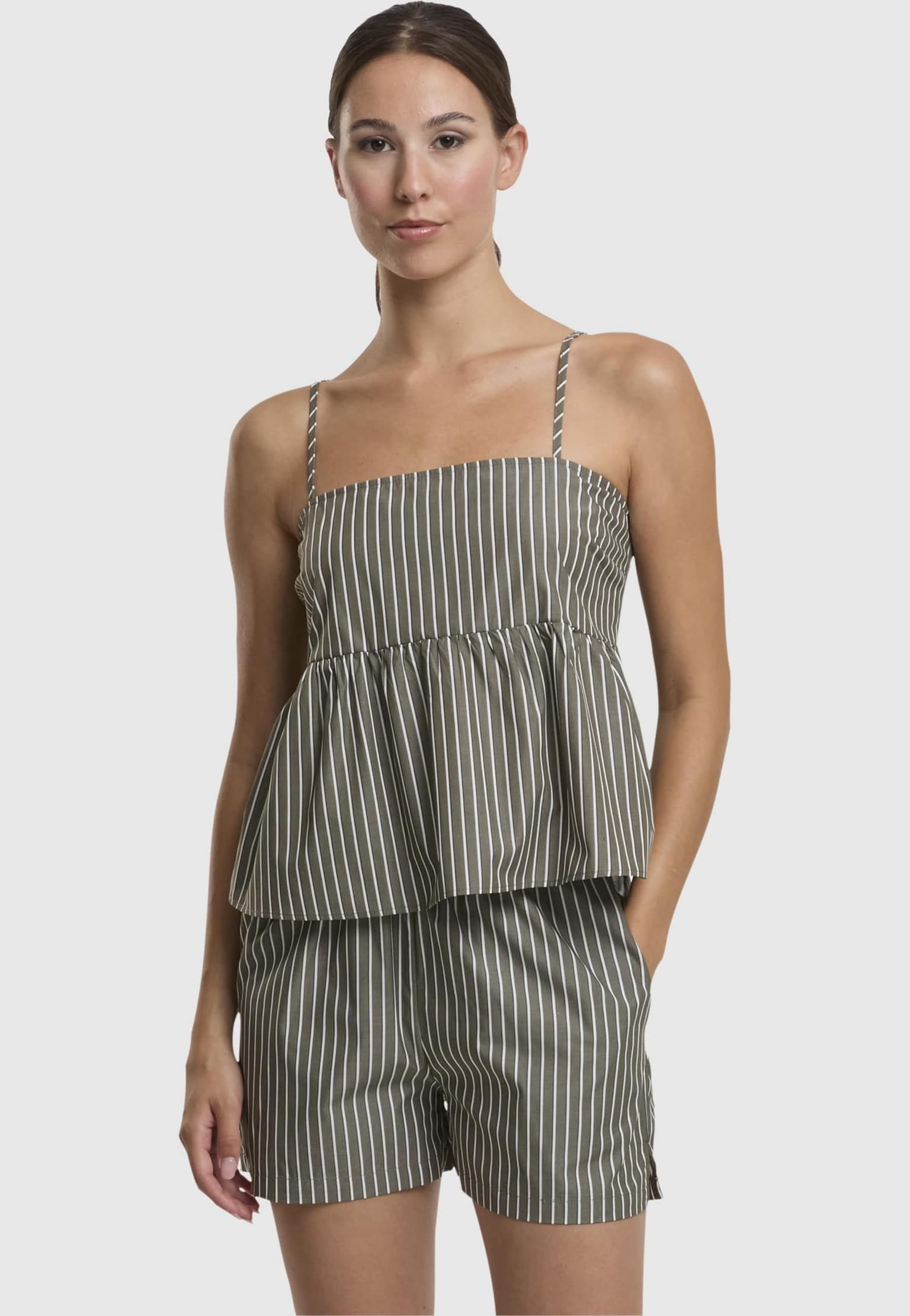 Urban Classics Ladies Striped Cotton Cami Top