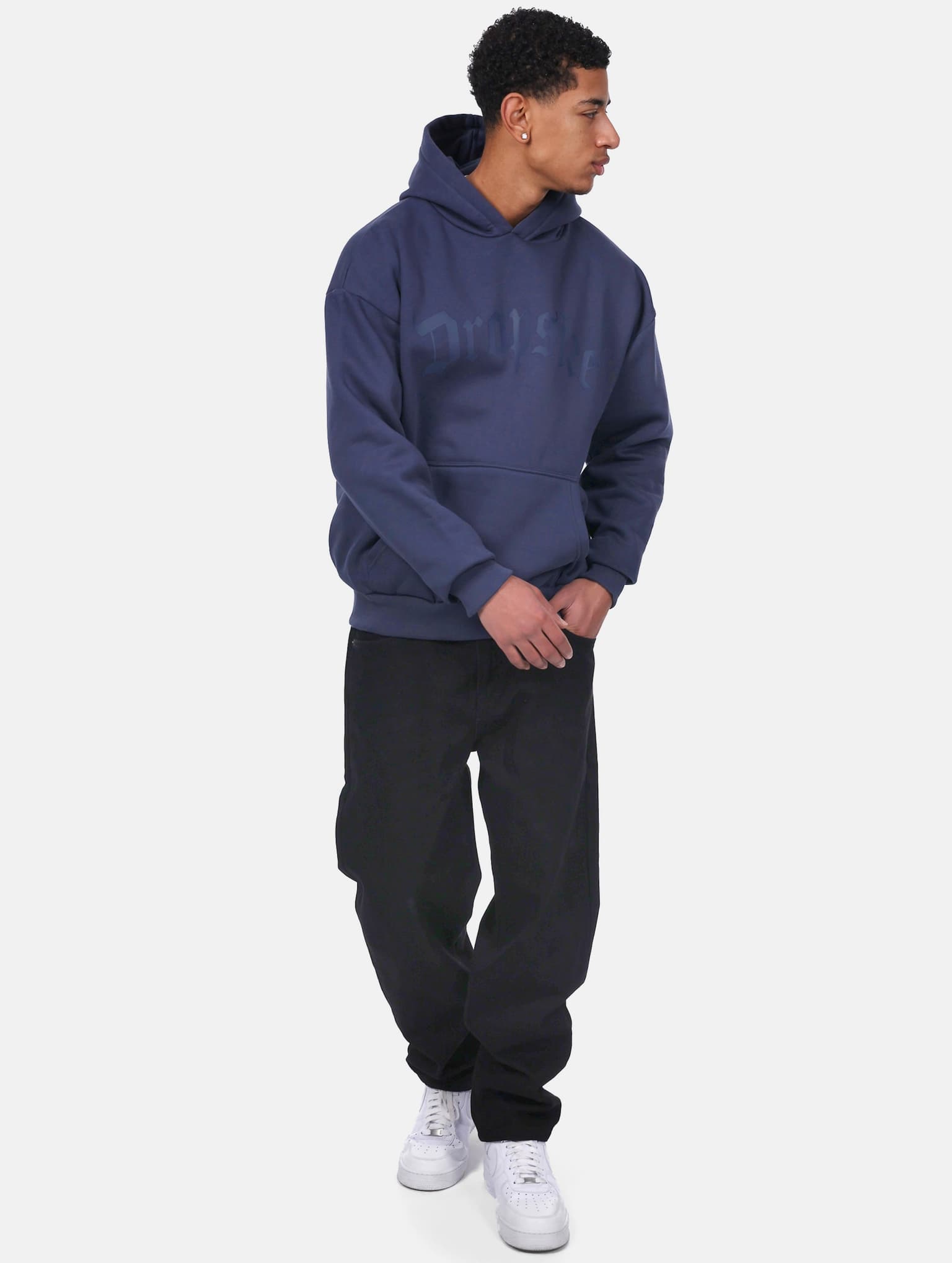 Dropsize Heavy Logo Design Hoodie – Bild 4