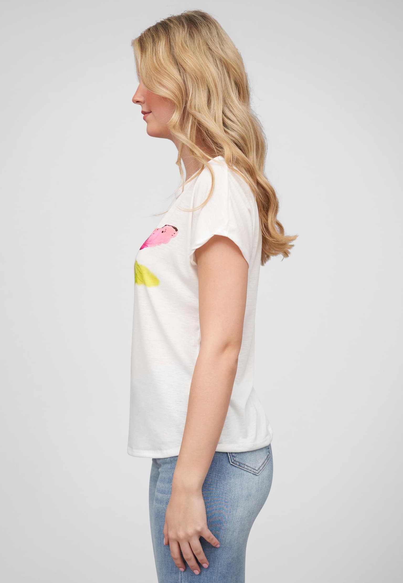 Cloud5ive Damen Viskose T-Shirt mit Libellen Print – Bild 3