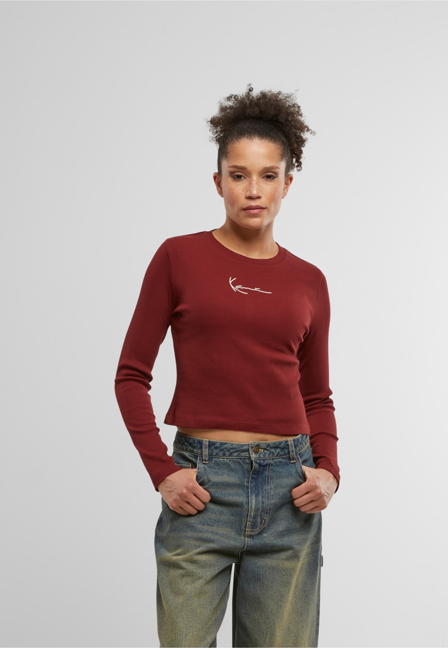Karl Kani Small Signature Short Rib Ls