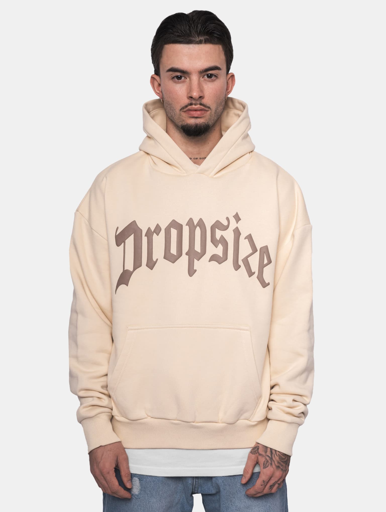 Dropsize Heavy Oversize Puffer Print Hoodie