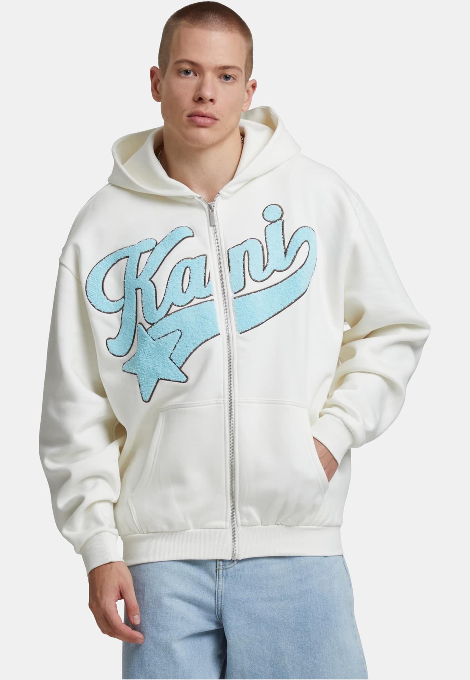 Karl Kani Star Logo Os Full Zip Hoodie