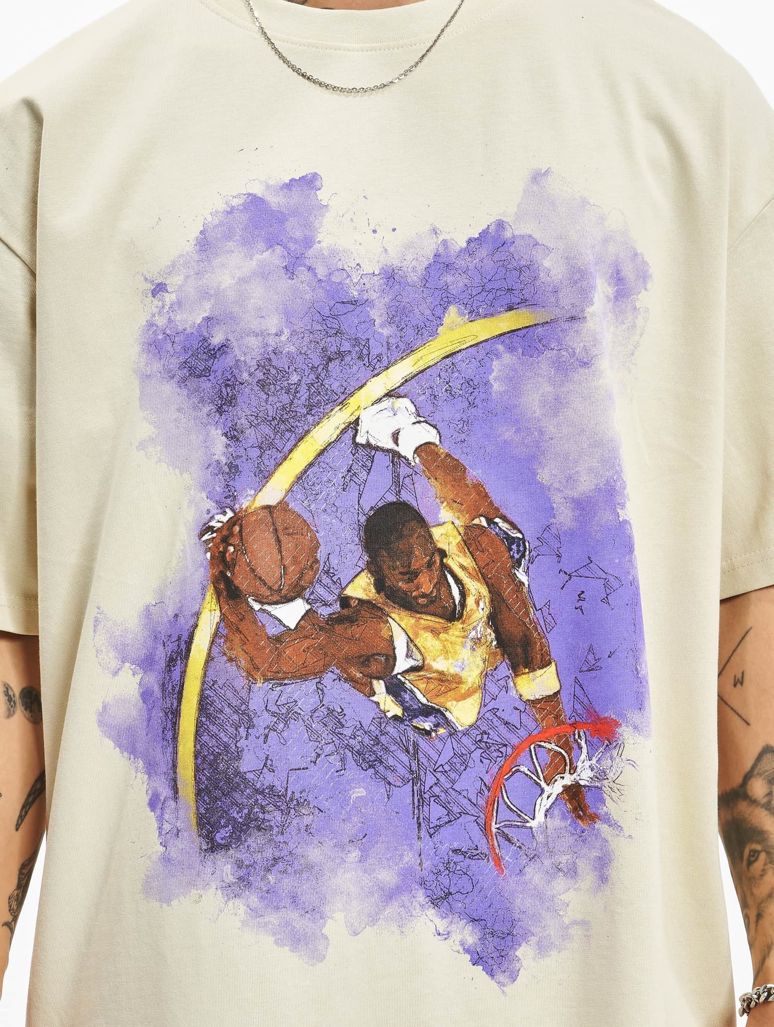 Mister Tee Basketball Clouds 2.0 Oversize – Bild 4