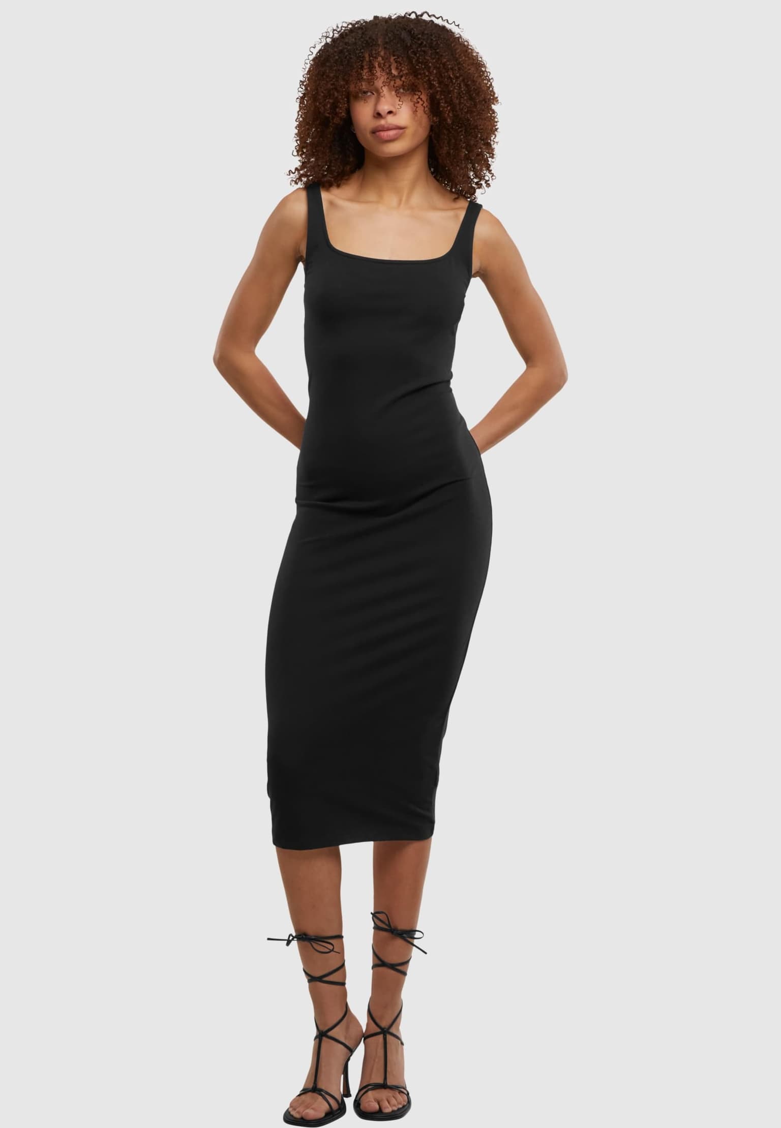 Urban Classics Ladies Basic Long Cotton Jersey Dress