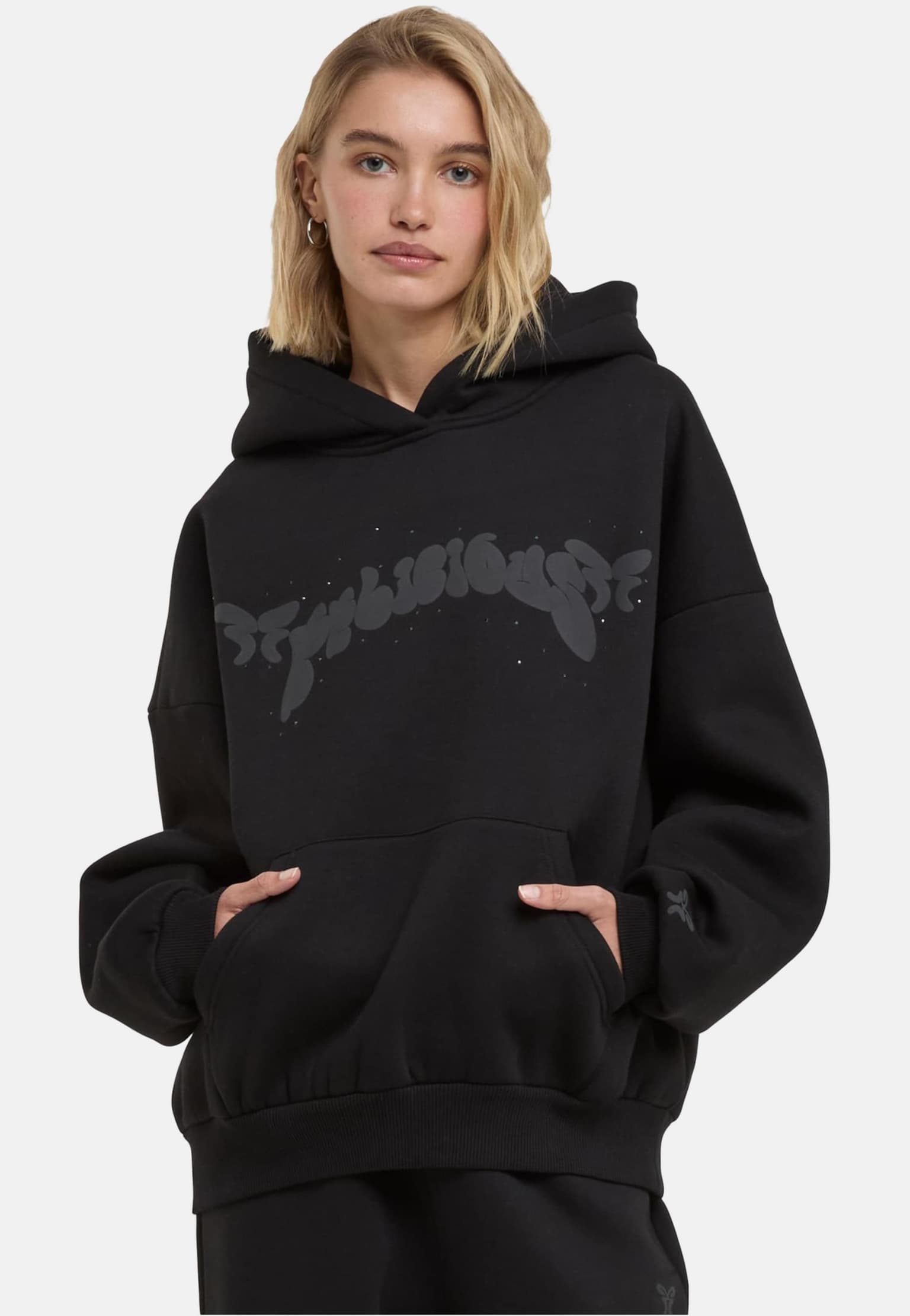 Felicious FELI Hoodie Rhinestones Puff