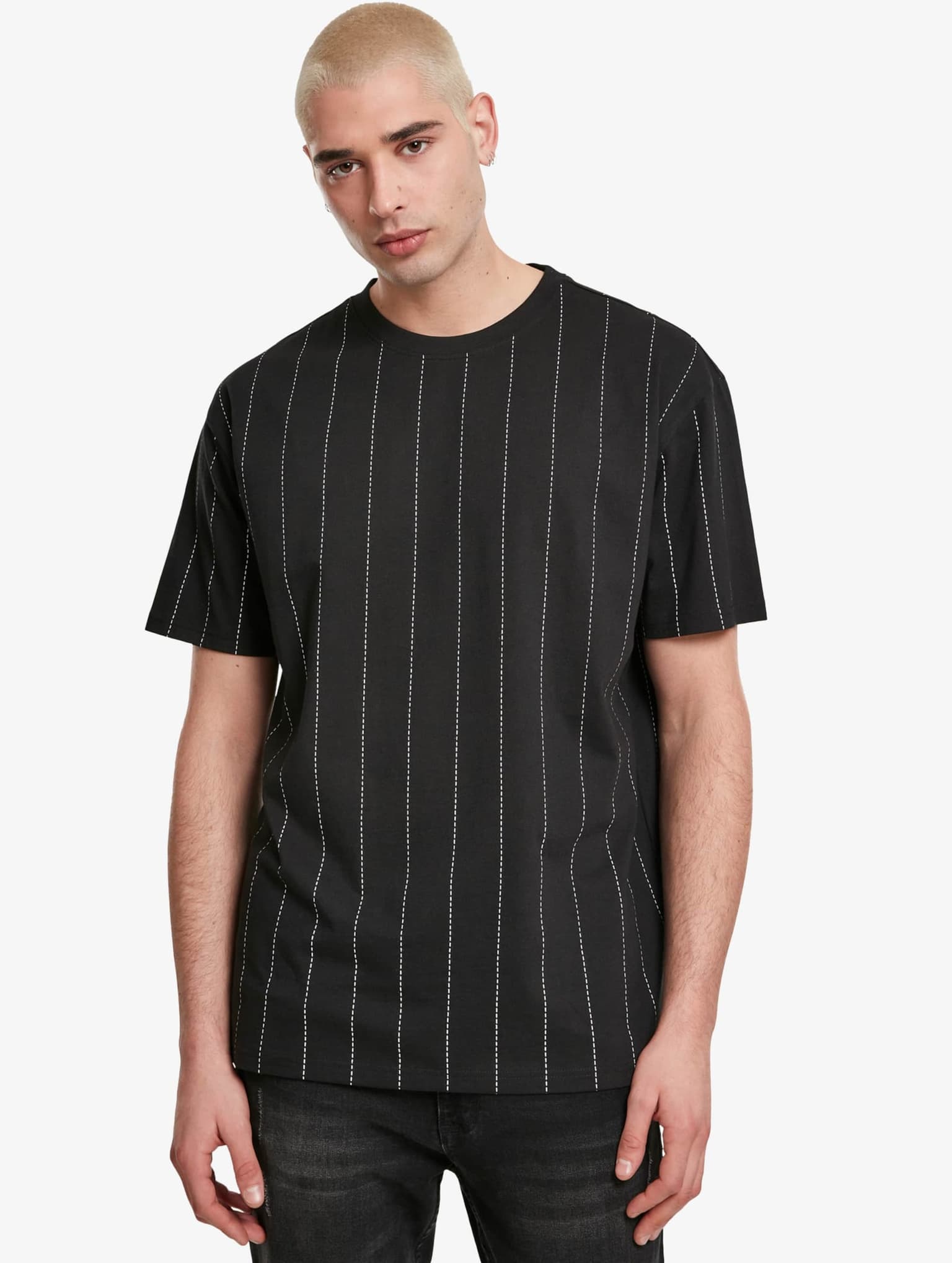 Urban Classics Oversized Pinstripe Tee