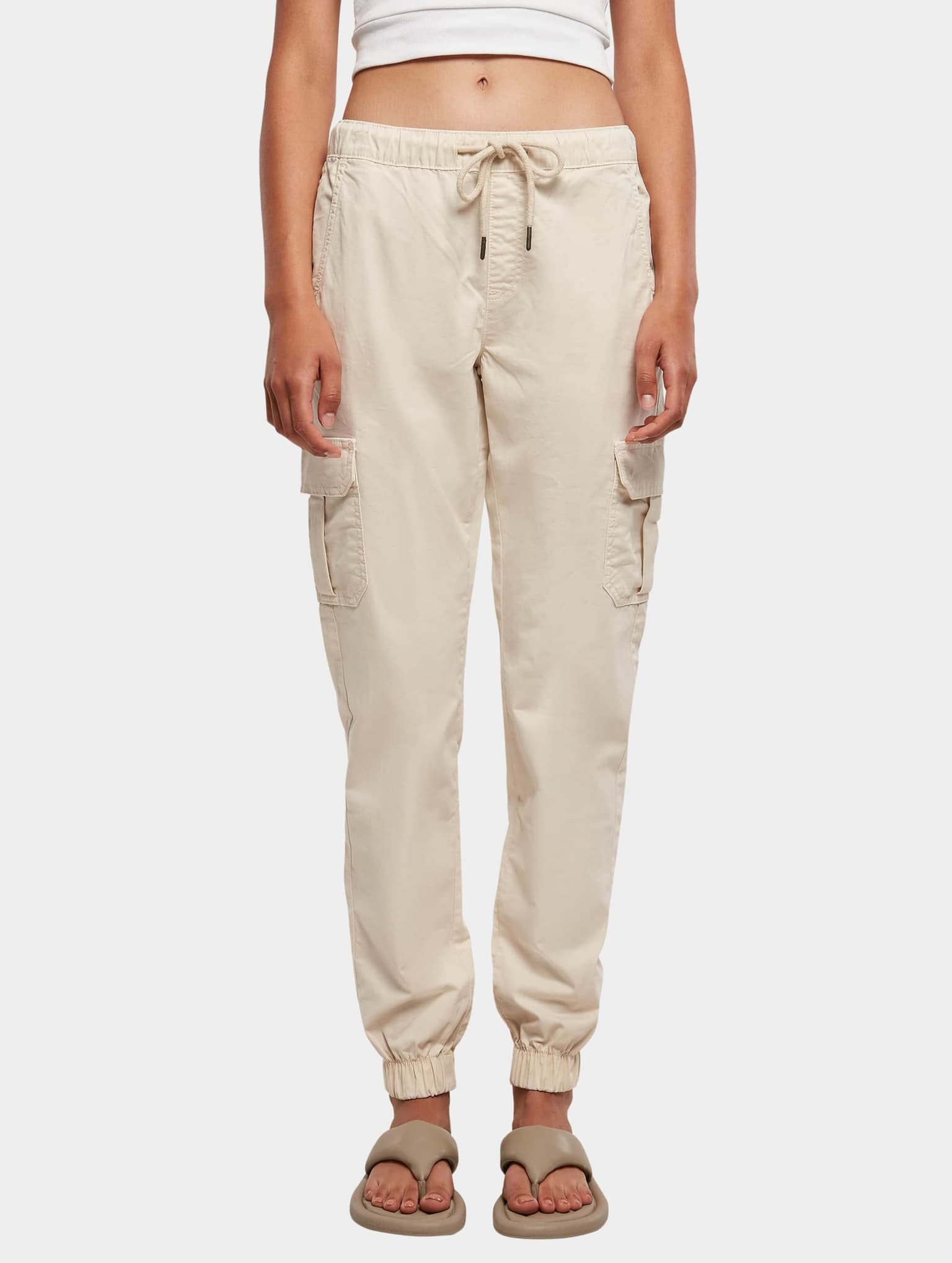 Urban Classics Ladies High Waist Cargo Jogging Pants – Bild 3